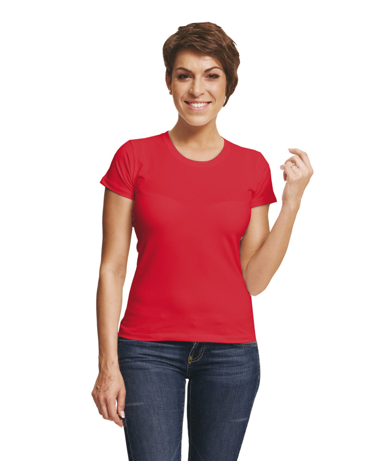 Dámske tričko s krátkym rukávom Surma Lady - veľkosť: M, farba: červená