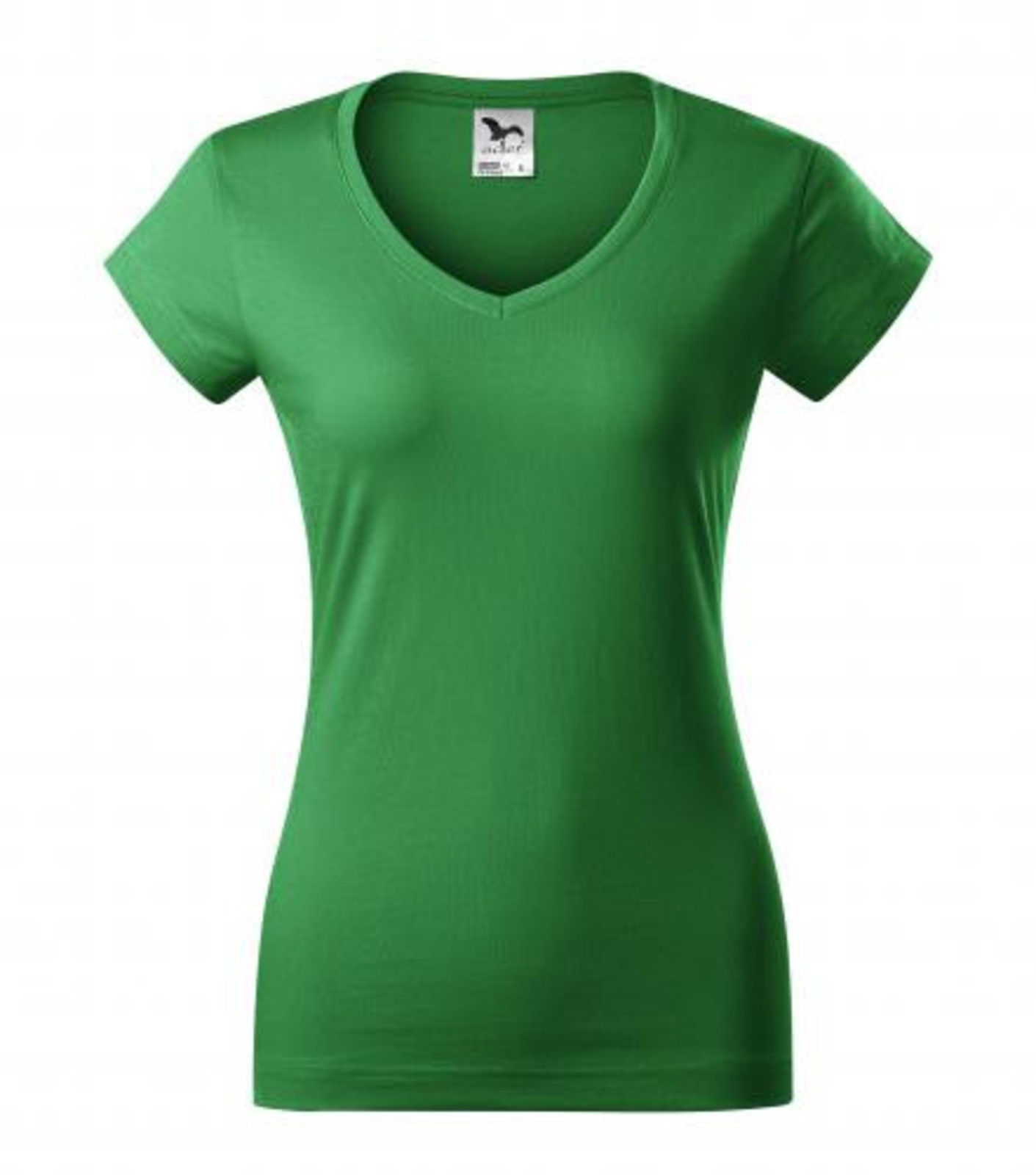 Dámske tričko s V výstrihom Adler Fit V-Neck 162 - veľkosť: XS, farba: trávová zelená