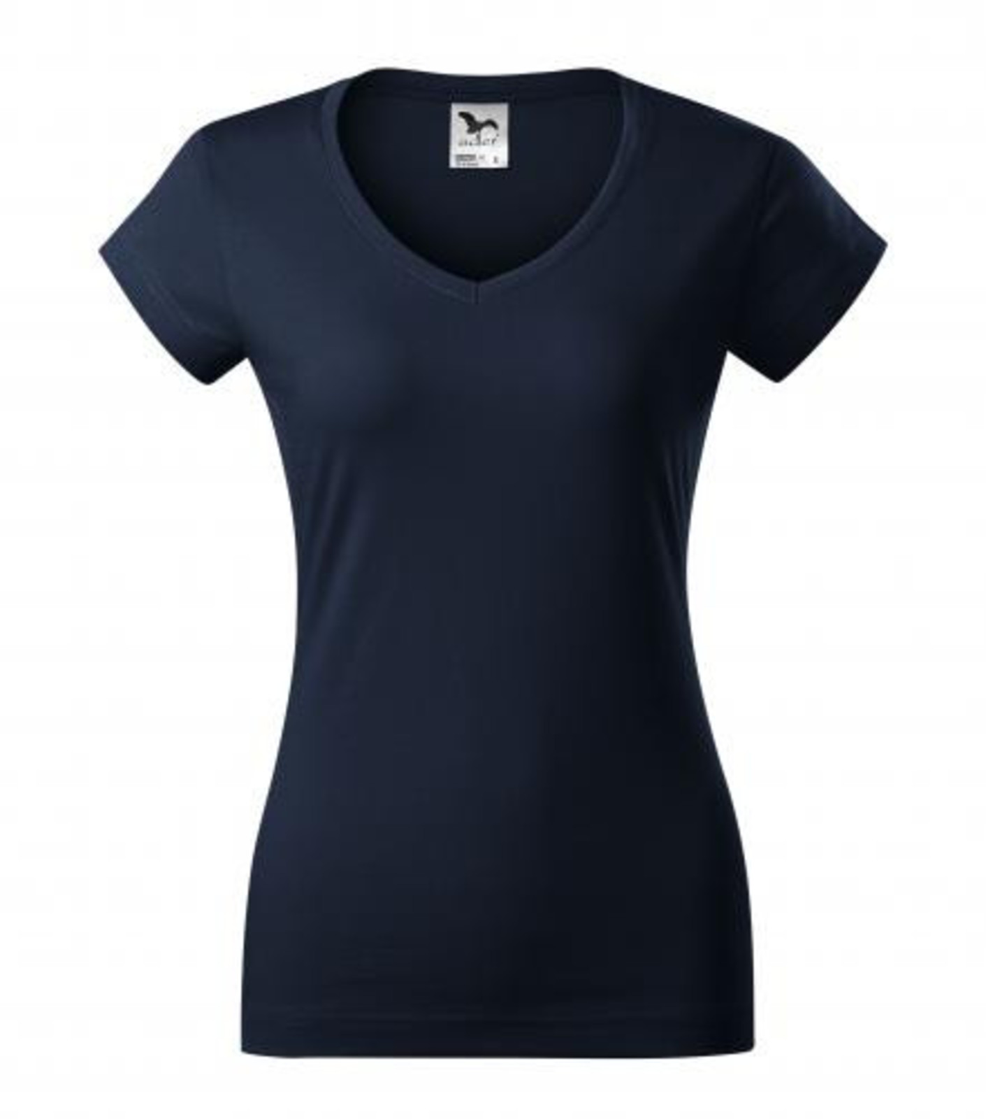 Dámske tričko s V výstrihom Adler Fit V-Neck 162 - veľkosť: L, farba: tmavo modrá