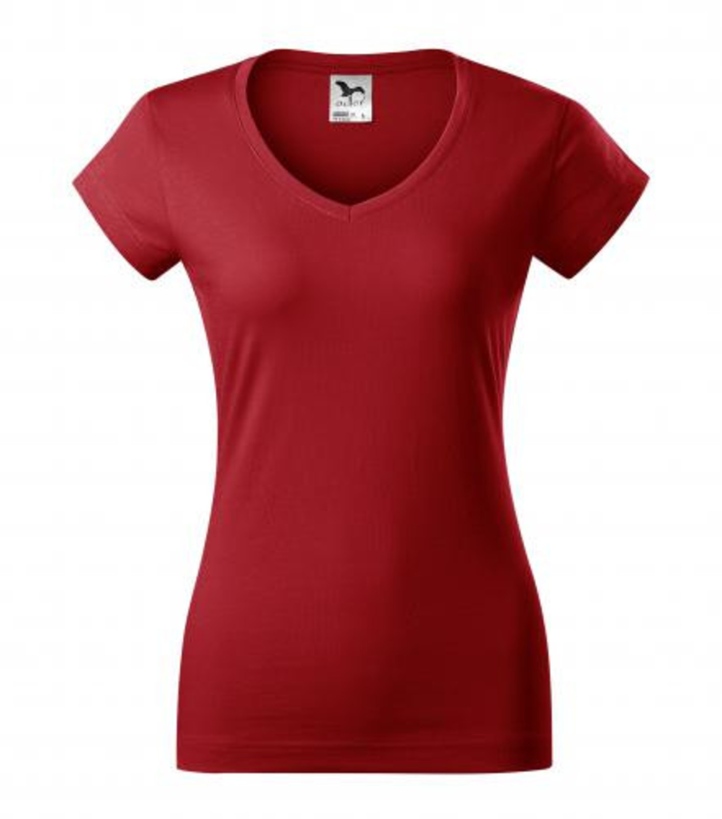Dámske tričko s V výstrihom Adler Fit V-Neck 162 - veľkosť: M, farba: červená