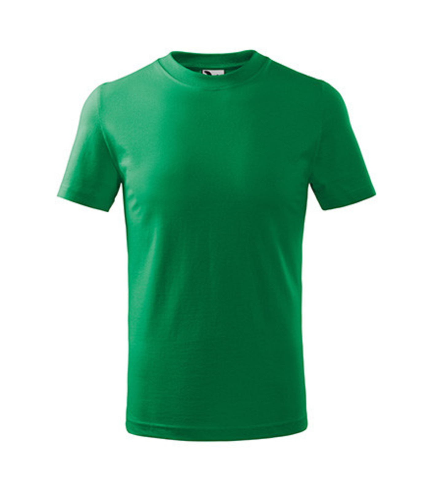 Detské tričko Malfini Basic 138 - veľkosť: 134, farba: trávová zelená