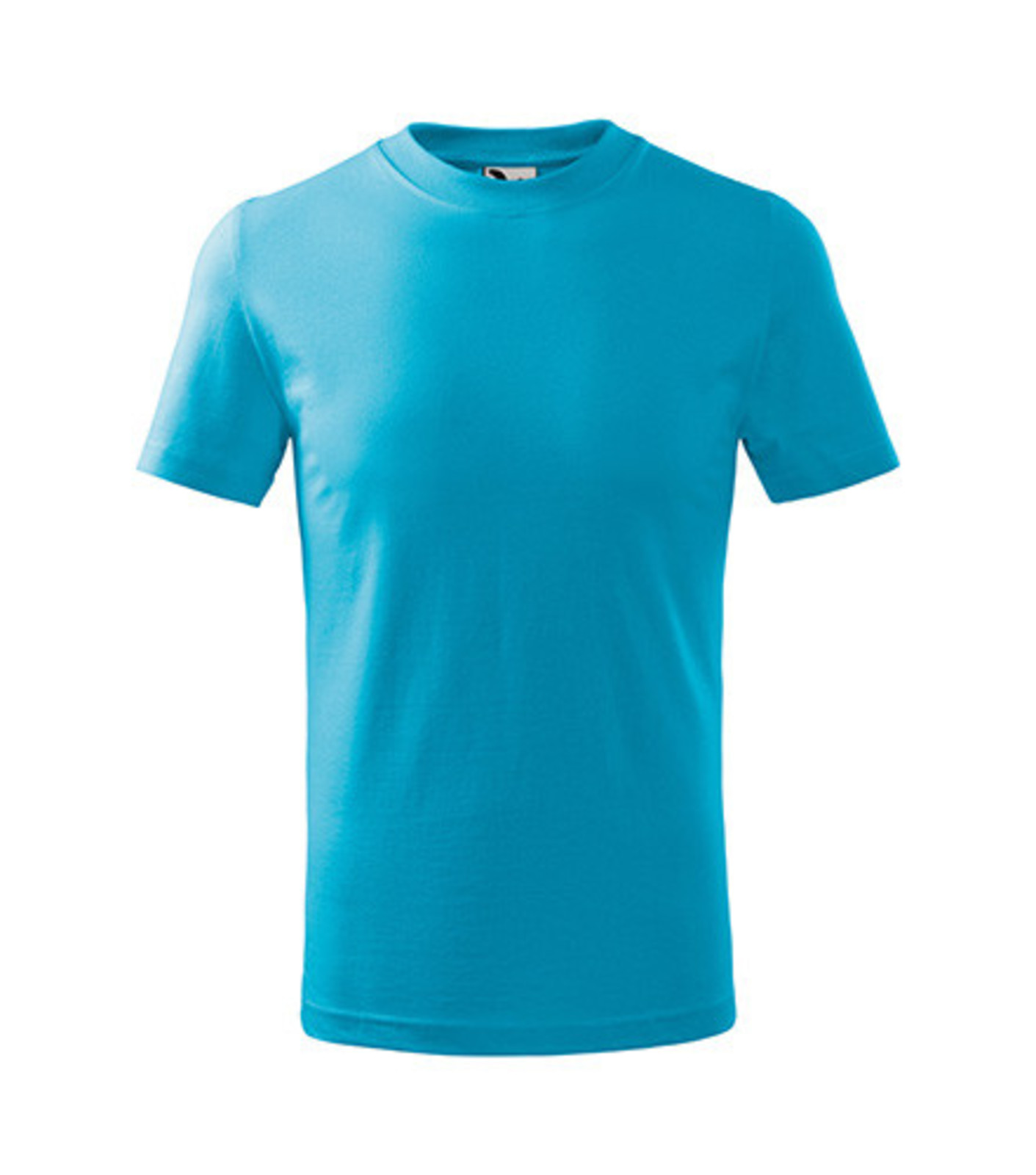 Detské tričko Malfini Basic 138 - veľkosť: 110, farba: tyrkysová