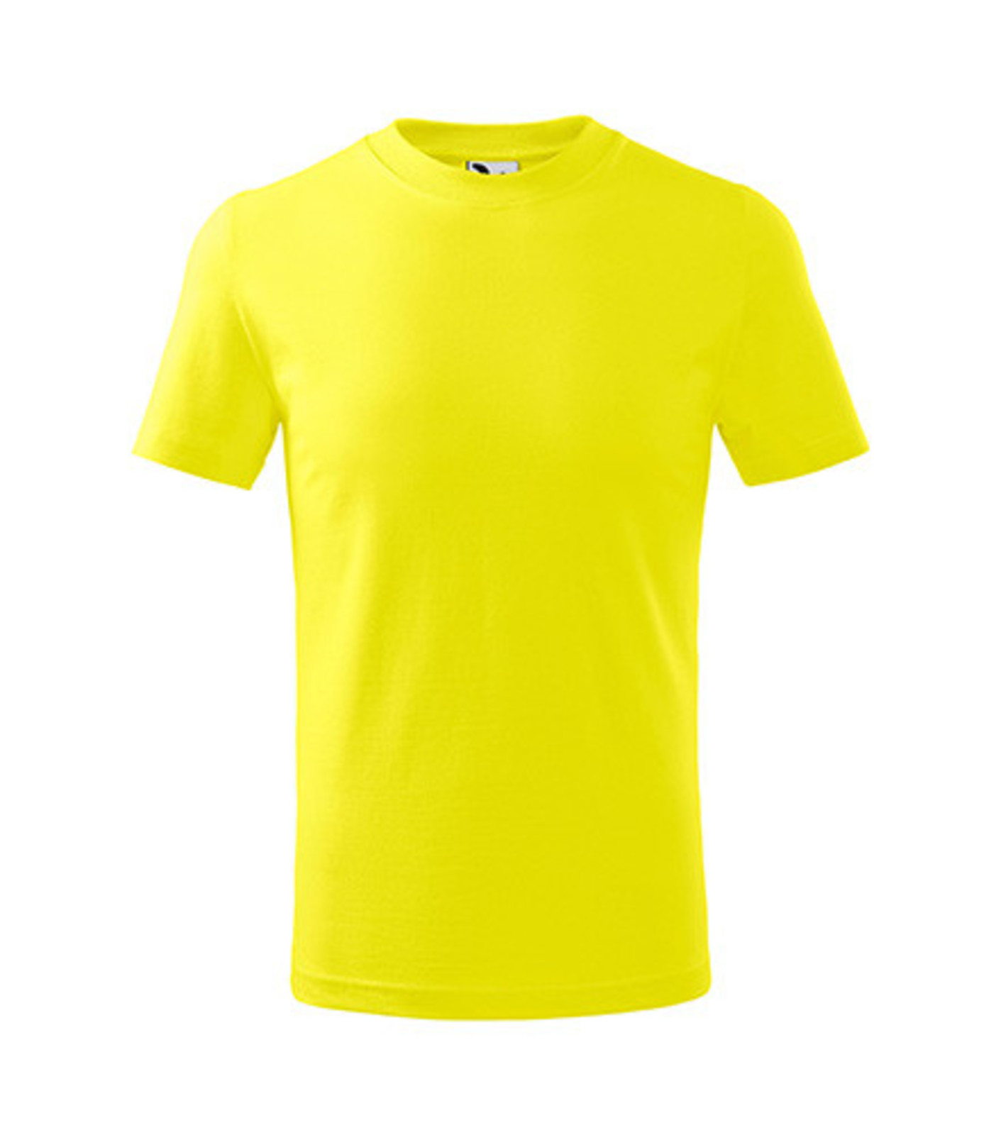 Detské tričko Malfini Basic 138 - veľkosť: 122, farba: citrónová