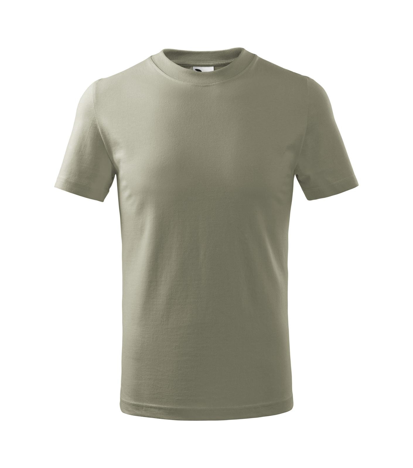 Detské tričko Malfini Basic 138 - veľkosť: 110, farba: khaki svetlá
