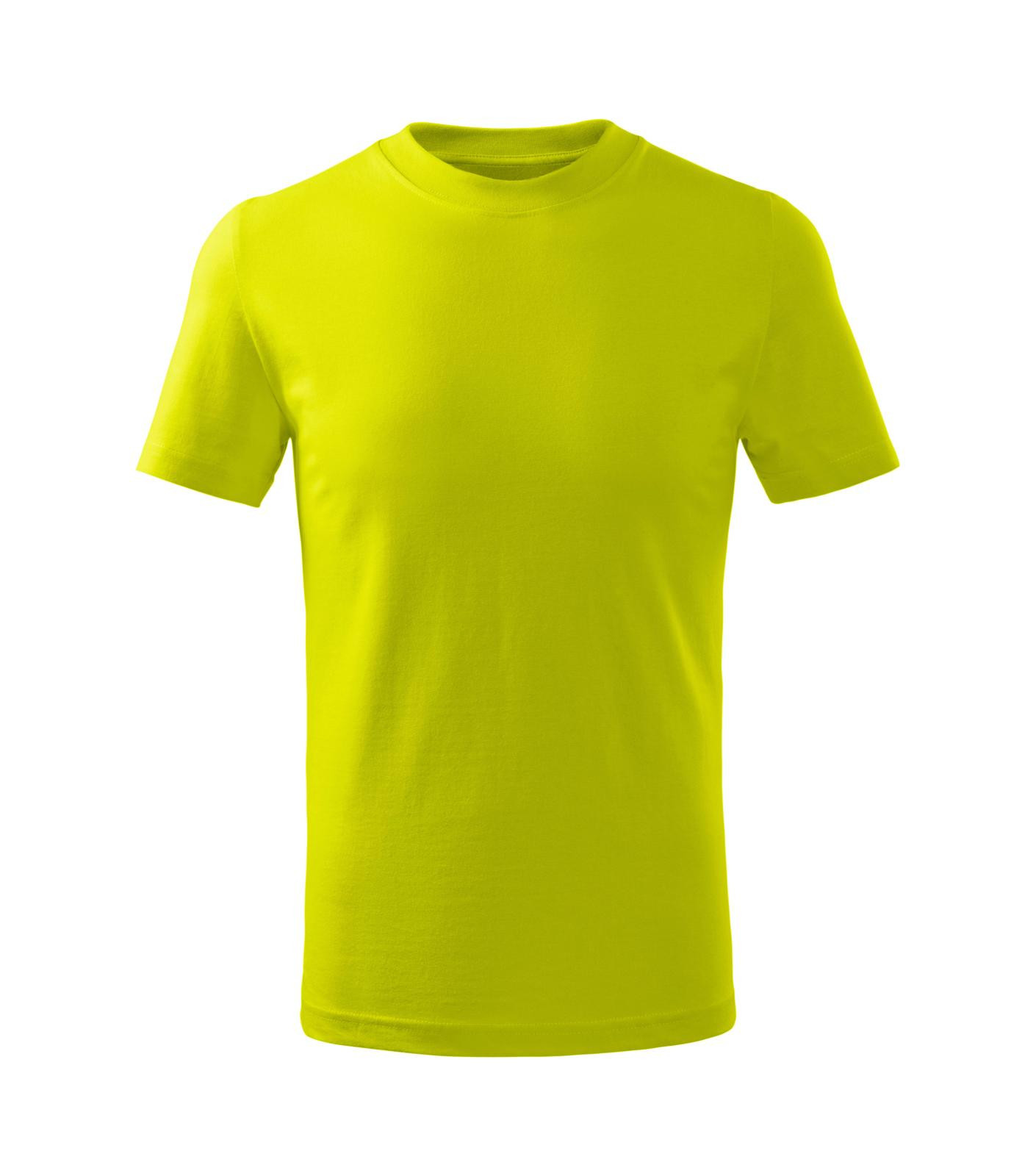 Detské tričko Malfini Basic Free F38 - veľkosť: 158, farba: limetková