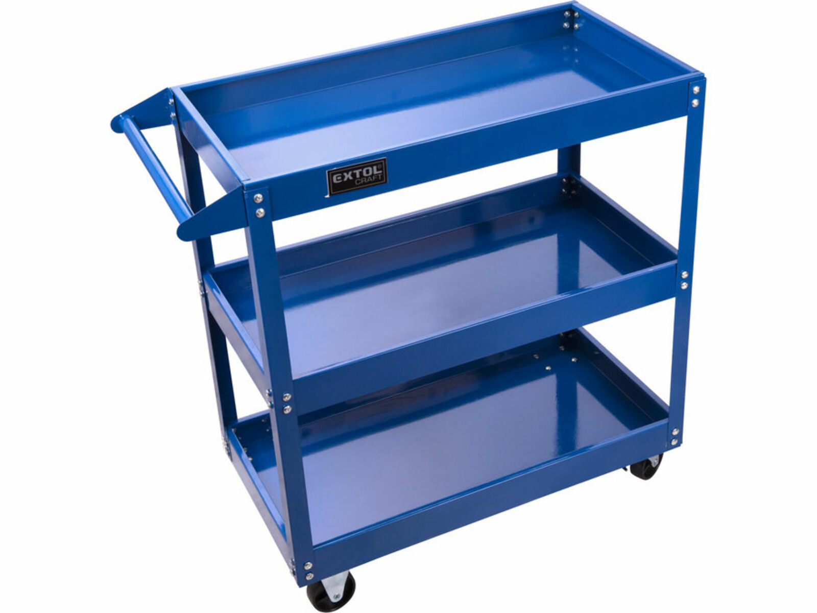 Extol Craft 956051 vozík na náradie, 3 police, max. 40kg/policu - farba: modrá