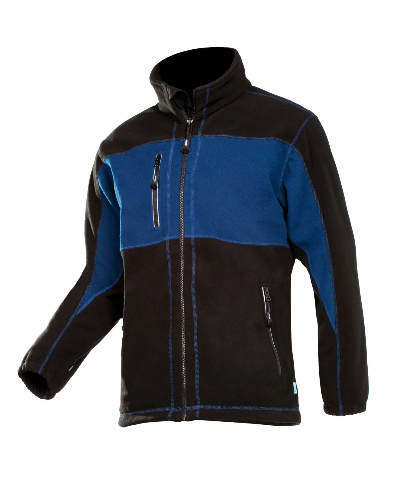 Fleece bunda Durango pánska - veľkosť: XL, farba: modrá/čierna