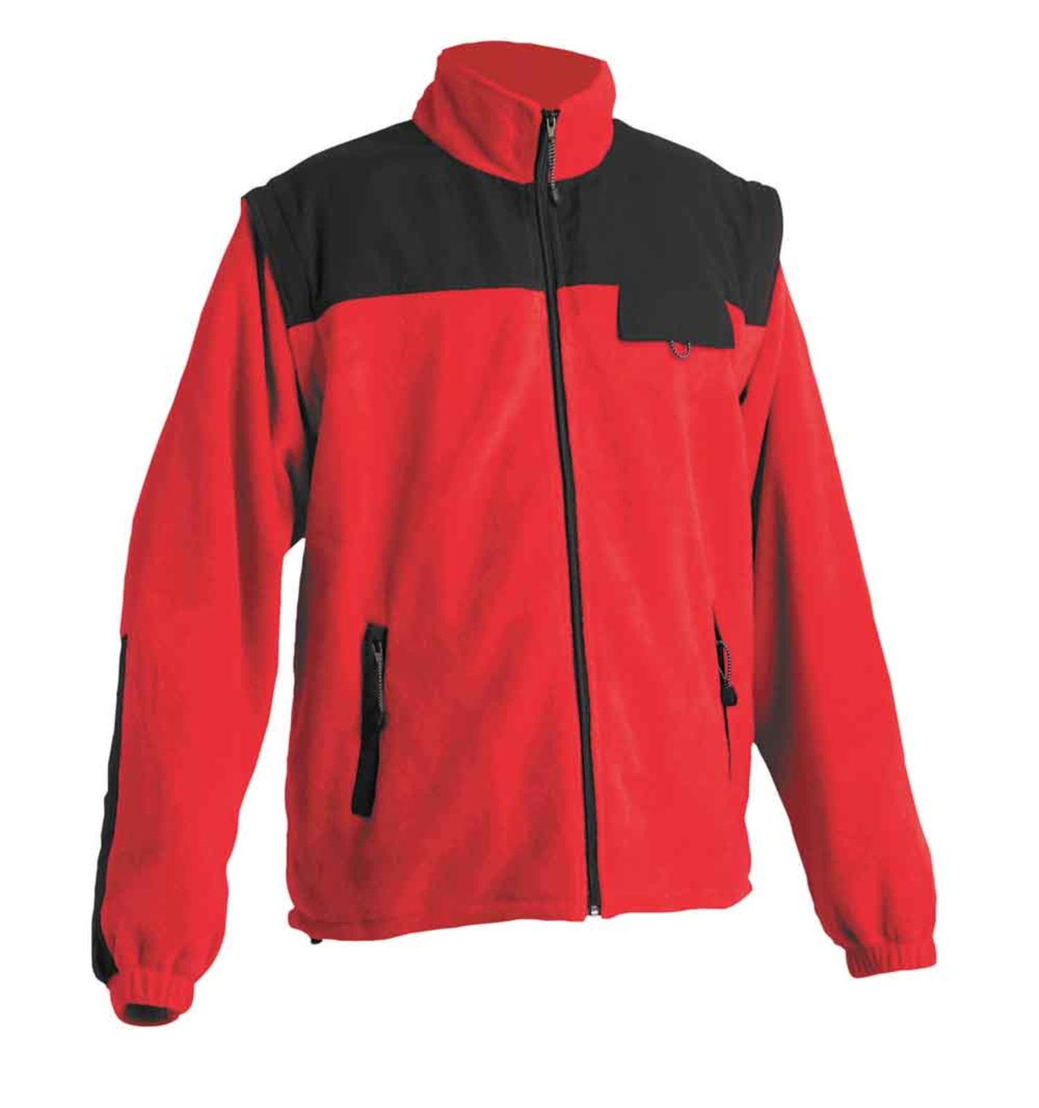 Fleece bunda Randwik 2v1 pánska - veľkosť: M, farba: červená