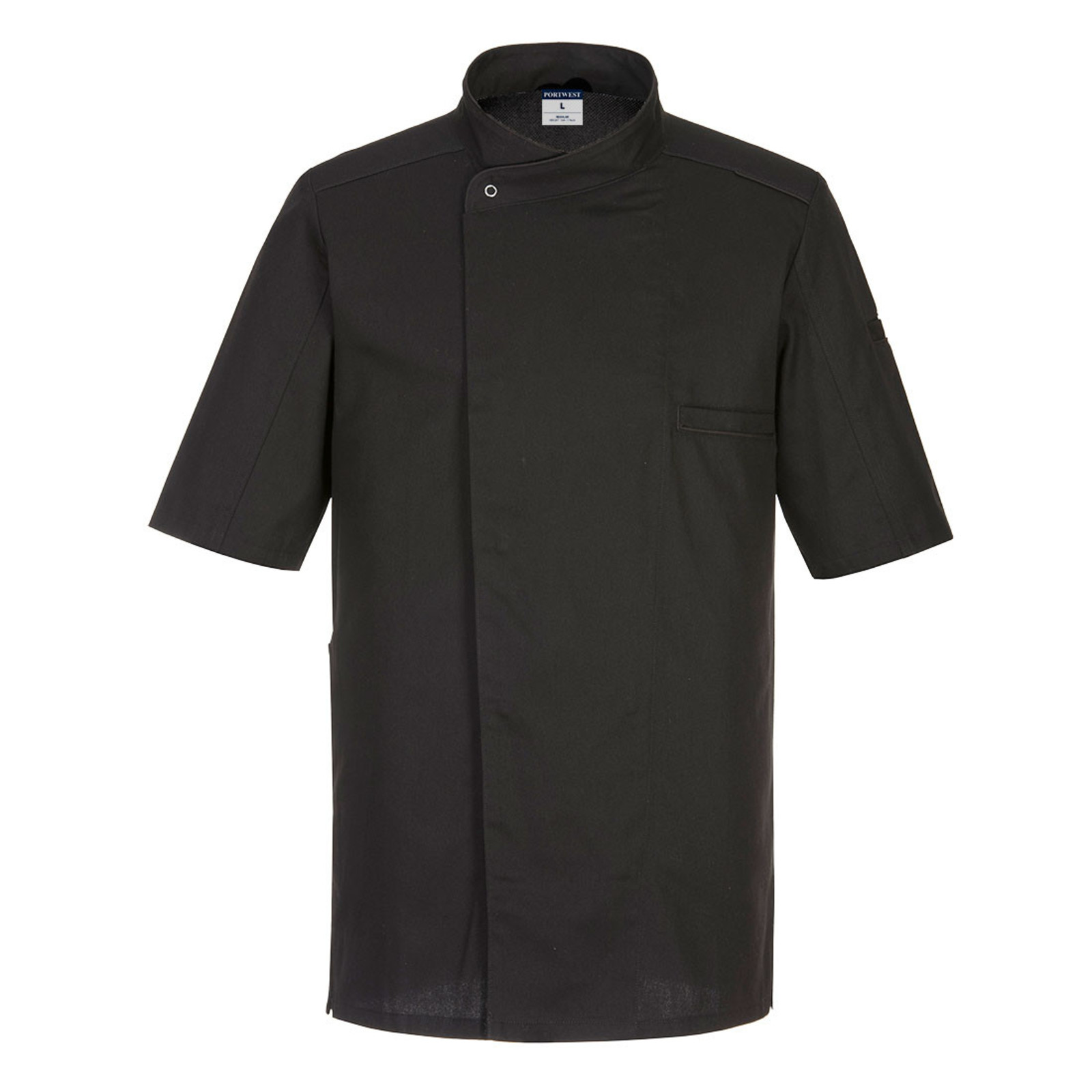 Kuchárska blúza Portwest Surrey Chefs S/S C735 - veľkosť: M, farba: čierna