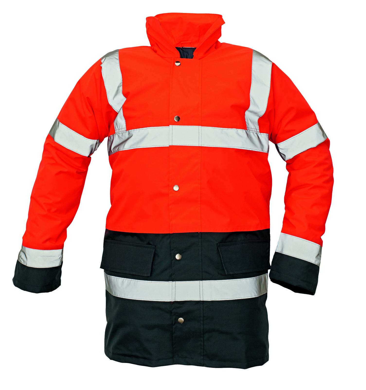 Ľahká zateplená reflexná bunda Sefton - veľkosť: M, farba: červená/navy