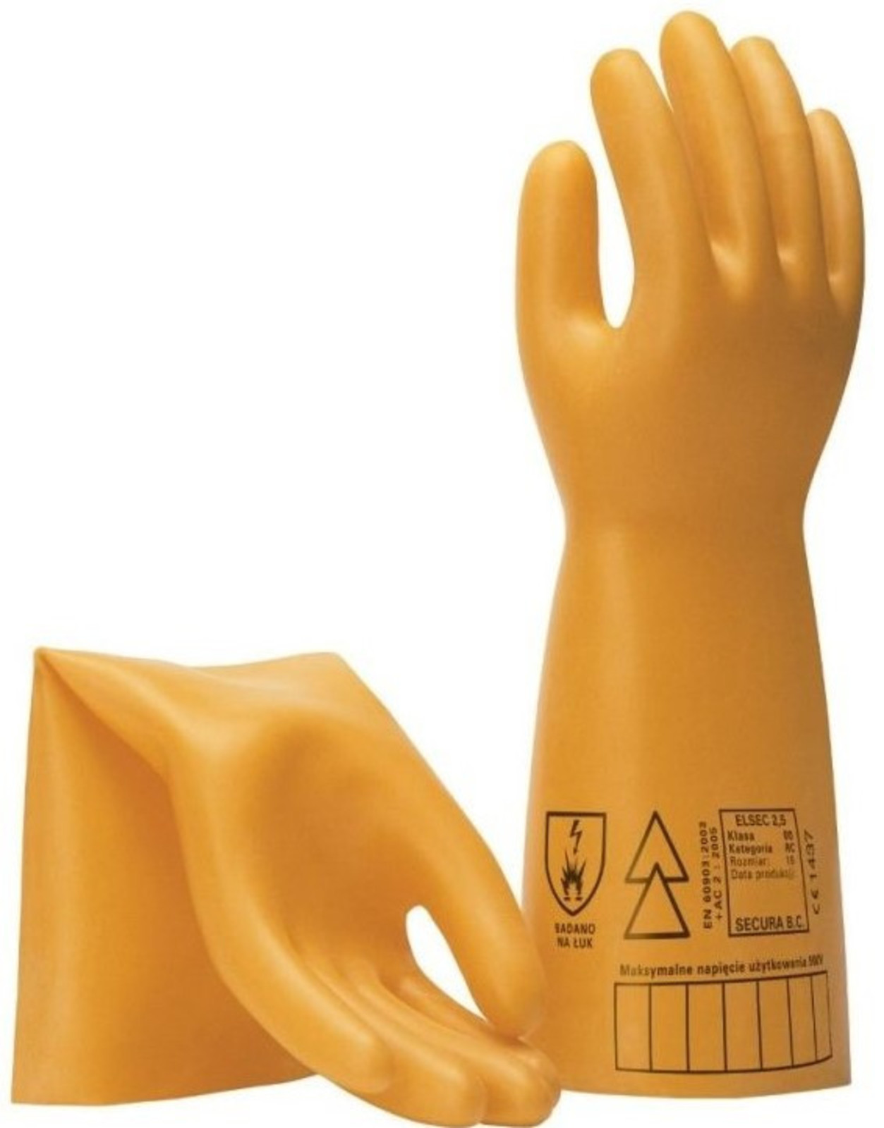 Dielektrické latexové rukavice Cerva Elsec 1kV AC - veľkosť: 11/XXL