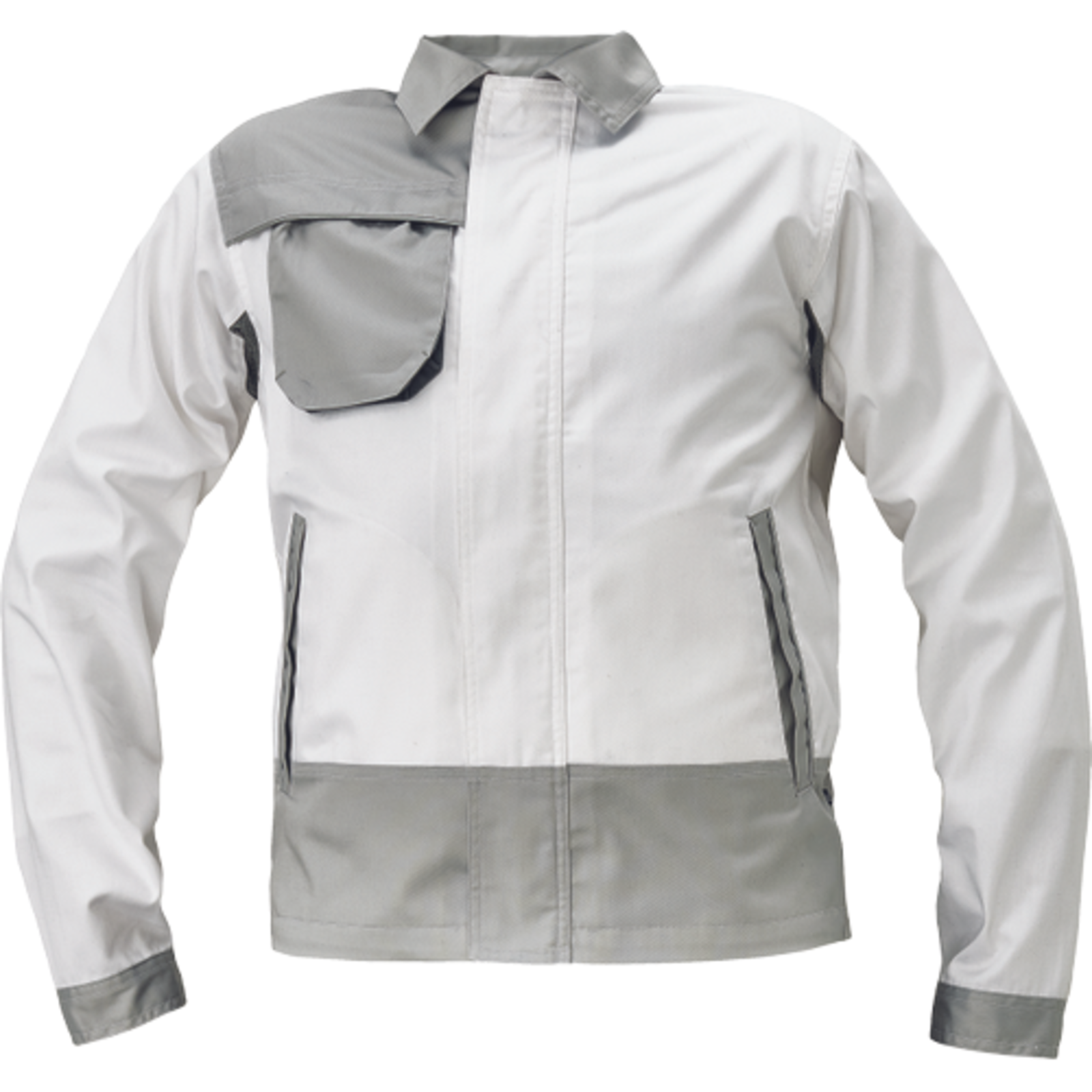 Montérková bunda Cerva Montrose  - veľkosť: 58, farba: biela/sivá