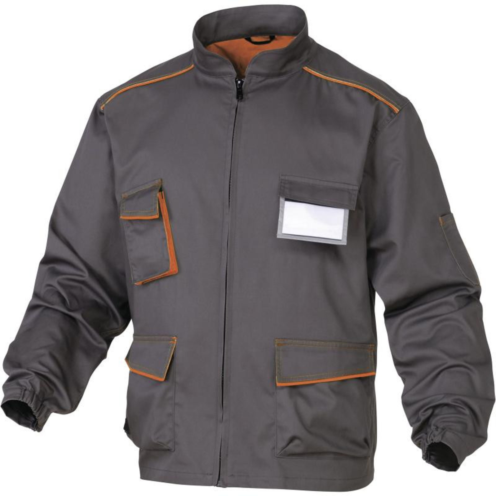 Montérková bunda Delta Plus Panostyle M6VES  - veľkosť: M, farba: svetlo sivá/ oranžová
