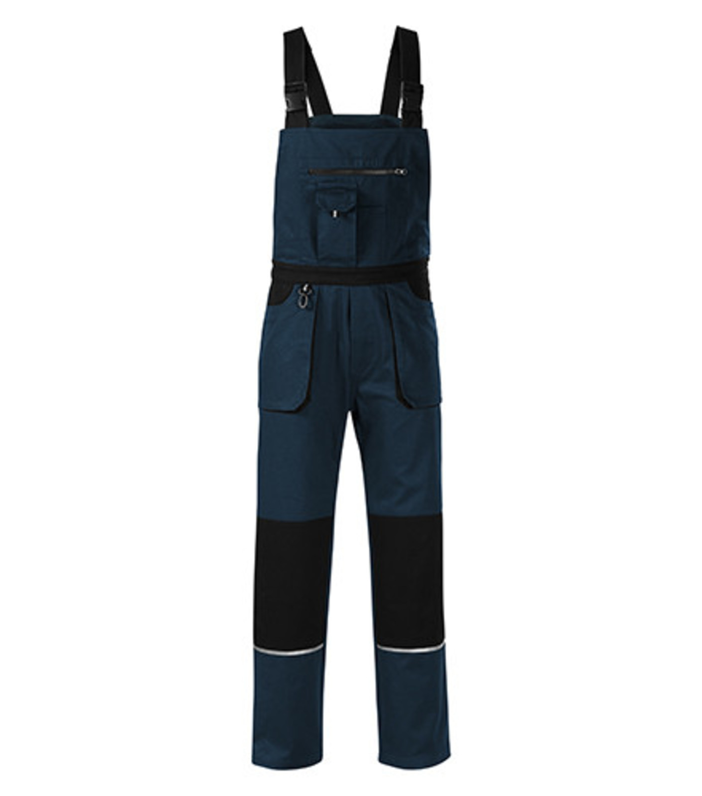 Montérkové nohavice s náprsenkou Adler Woody W02 - veľkosť: 52-54, farba: tmavo modrá