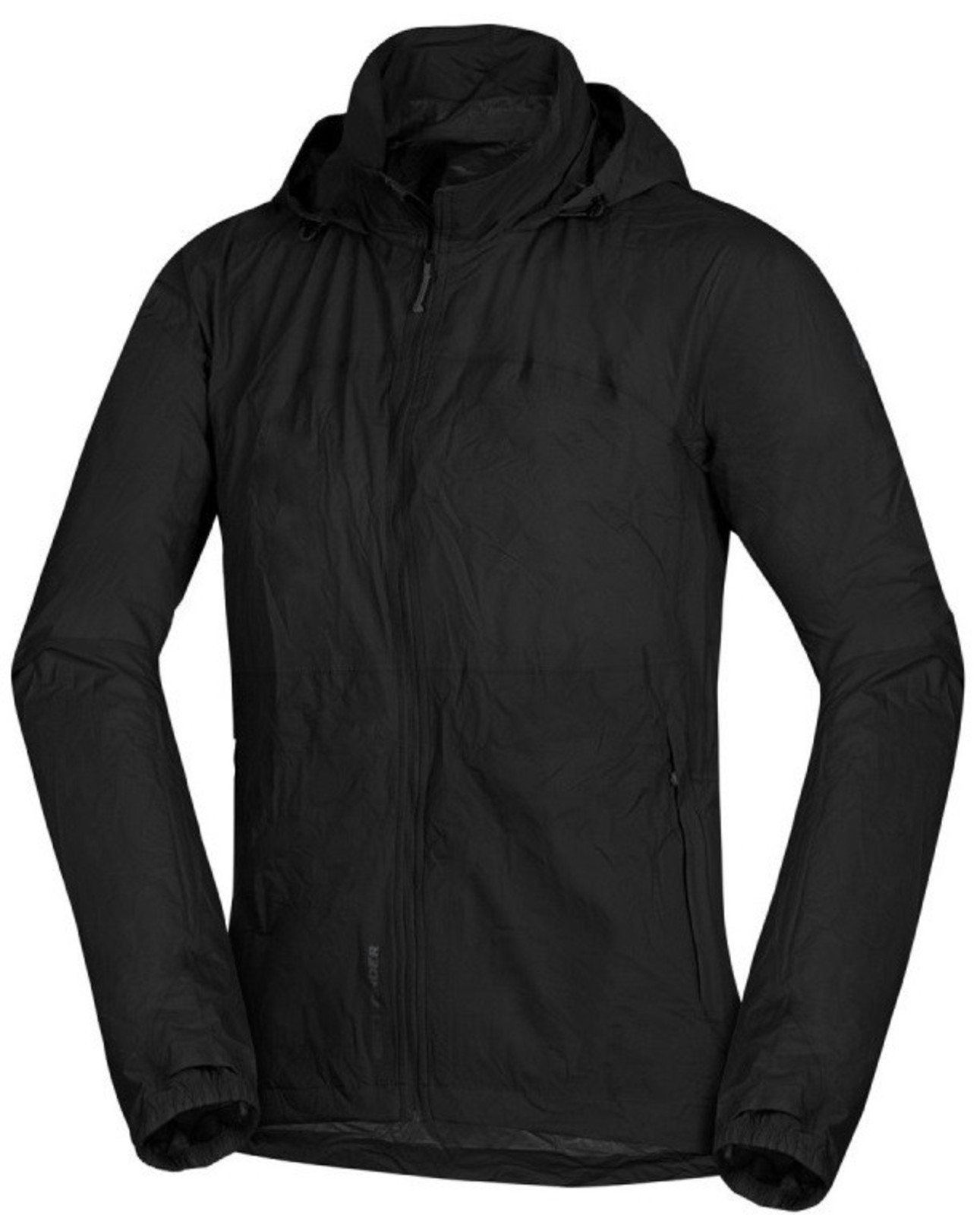 Nepremokavá bunda Northfinder Northkit zbaliteľná do vrecúška  - veľkosť: 3XL, farba: čierna