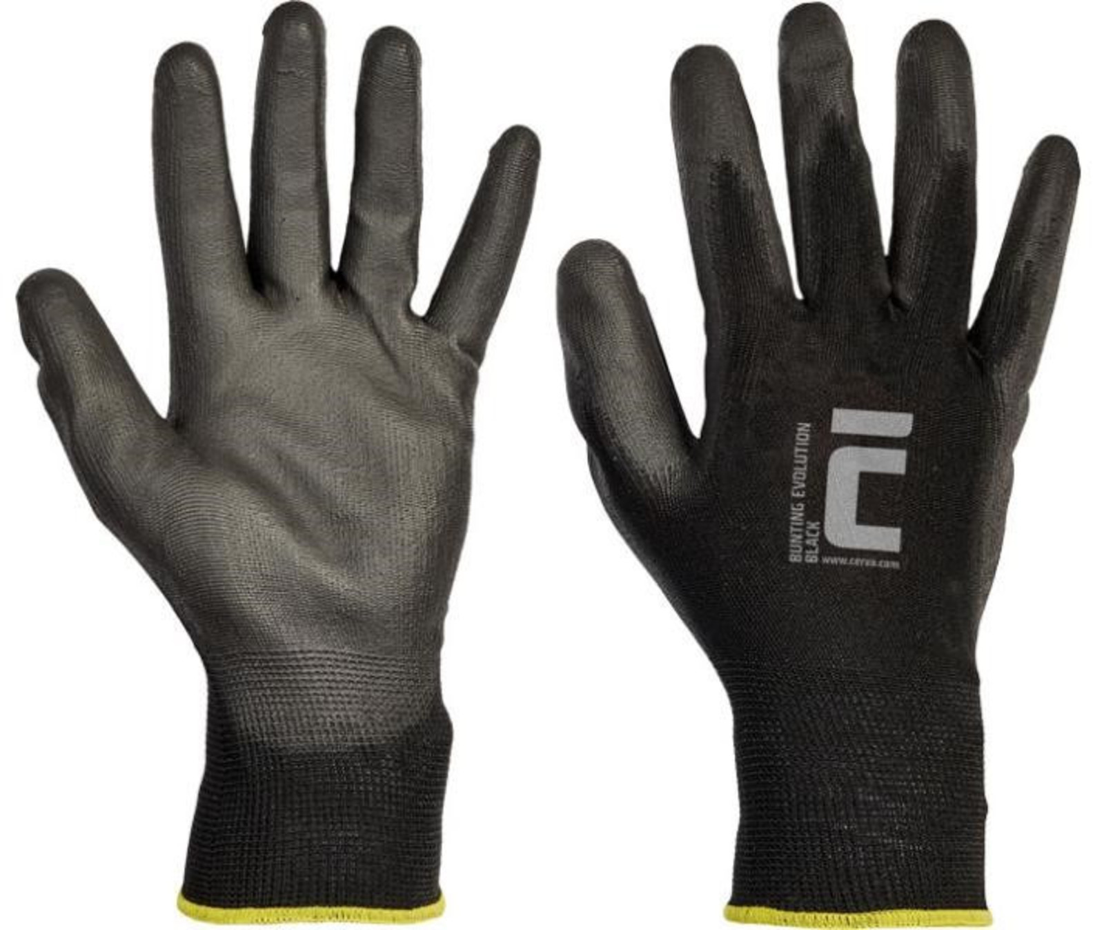 Nylonové rukavice Bunting Black - veľkosť: 9/L