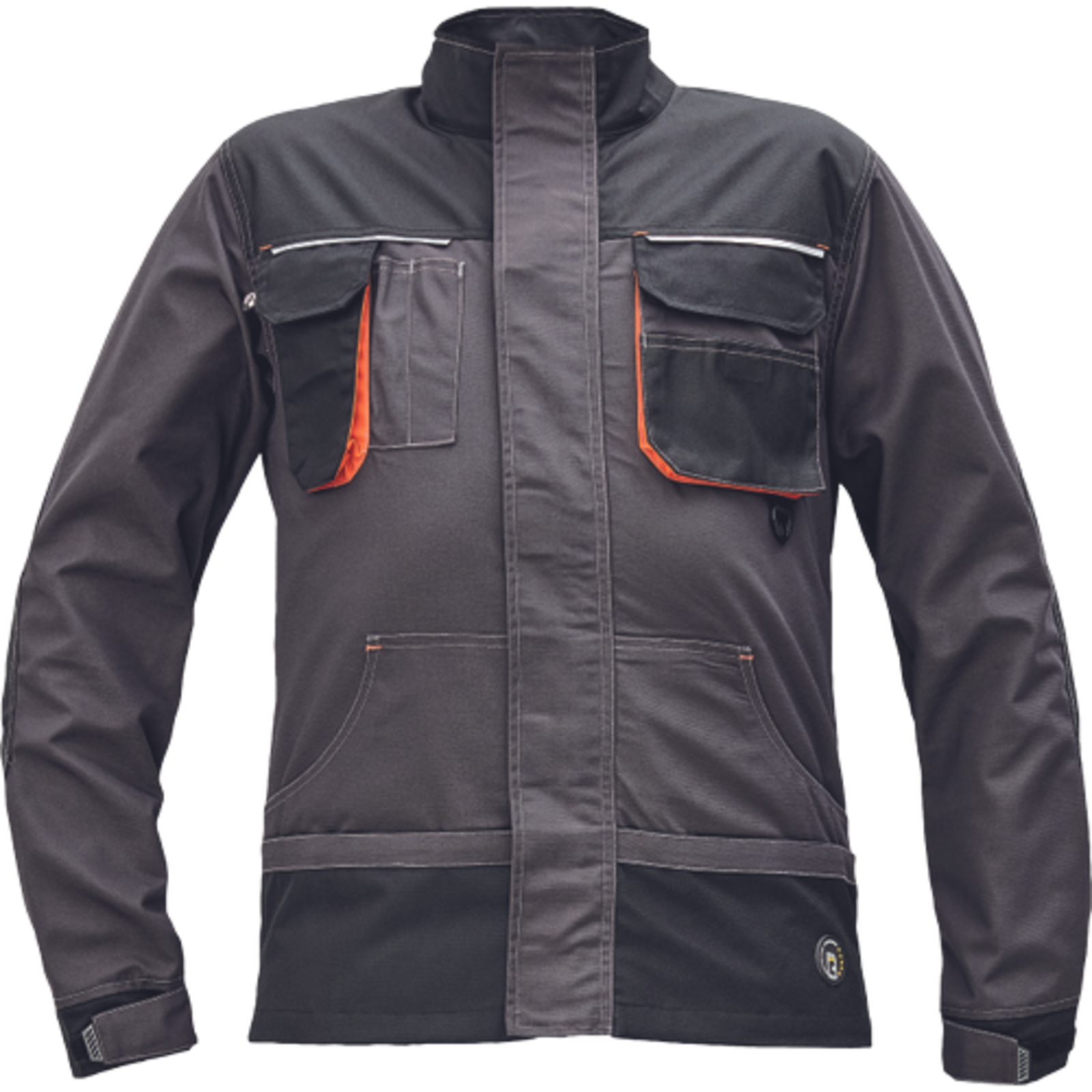 Odolná montérková bunda Emerton Plus - veľkosť: 62, farba: antracit/oranžová
