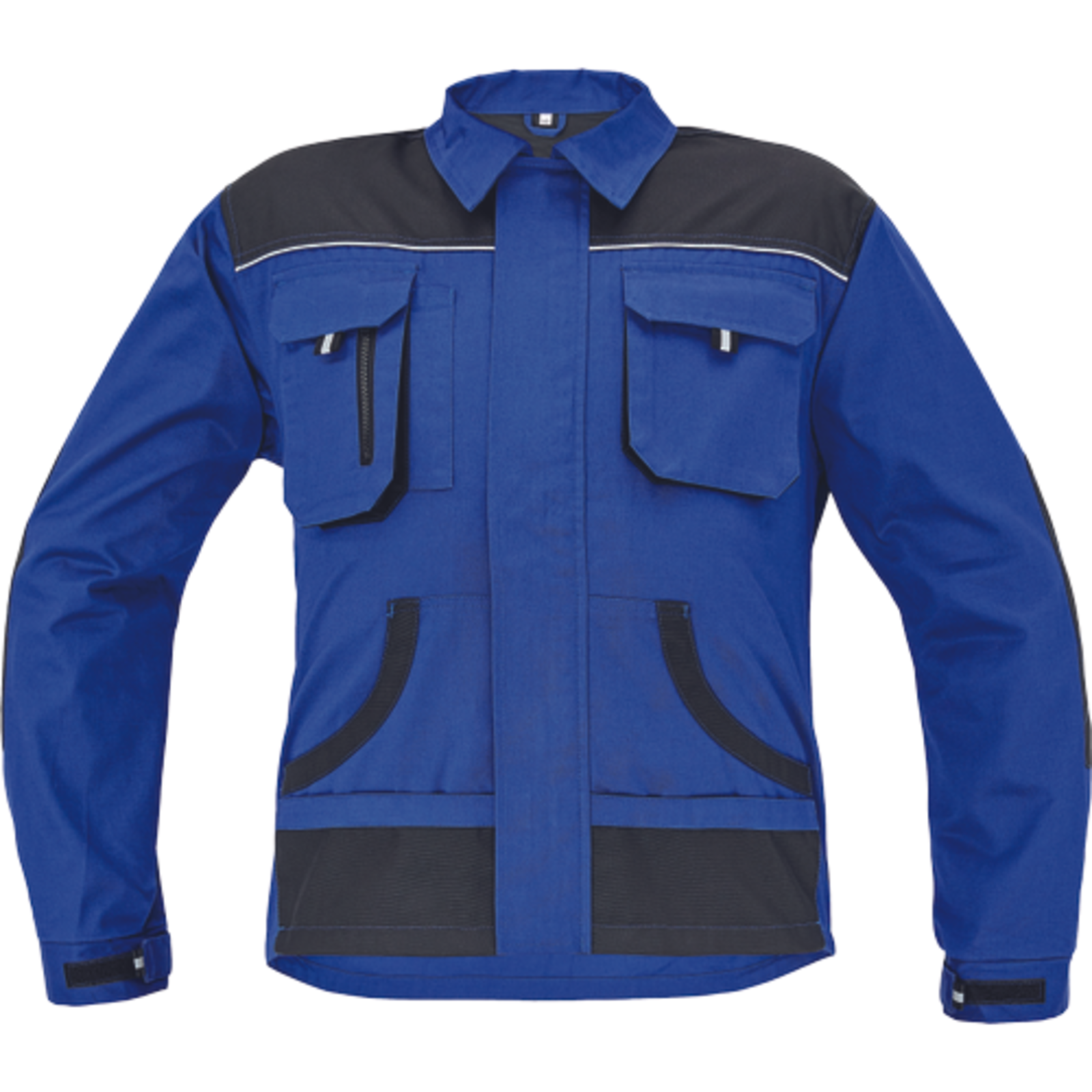 Odolná pracovná bunda Cerva FF Hans - veľkosť: 58, farba: modrá/antracit