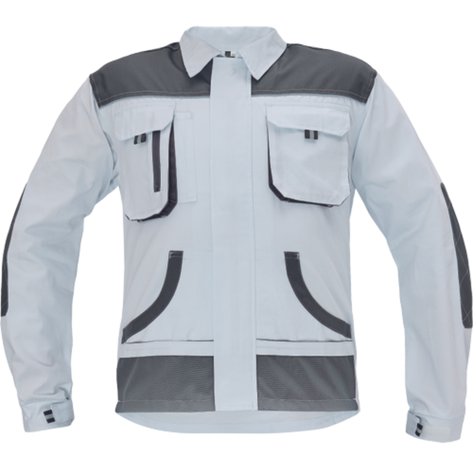 Odolná pracovná bunda Cerva FF Hans - veľkosť: 46, farba: biela/sivá