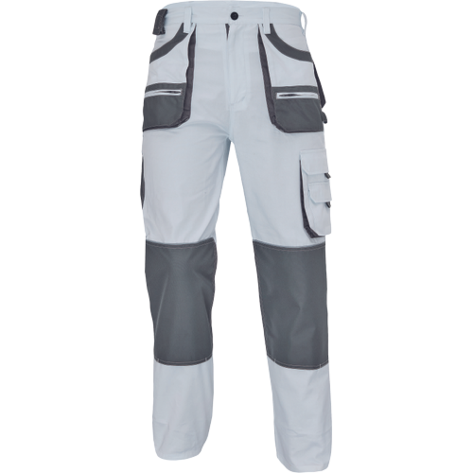 Odolné pracovné nohavice Cerva FF Hans - veľkosť: 62, farba: biela/sivá