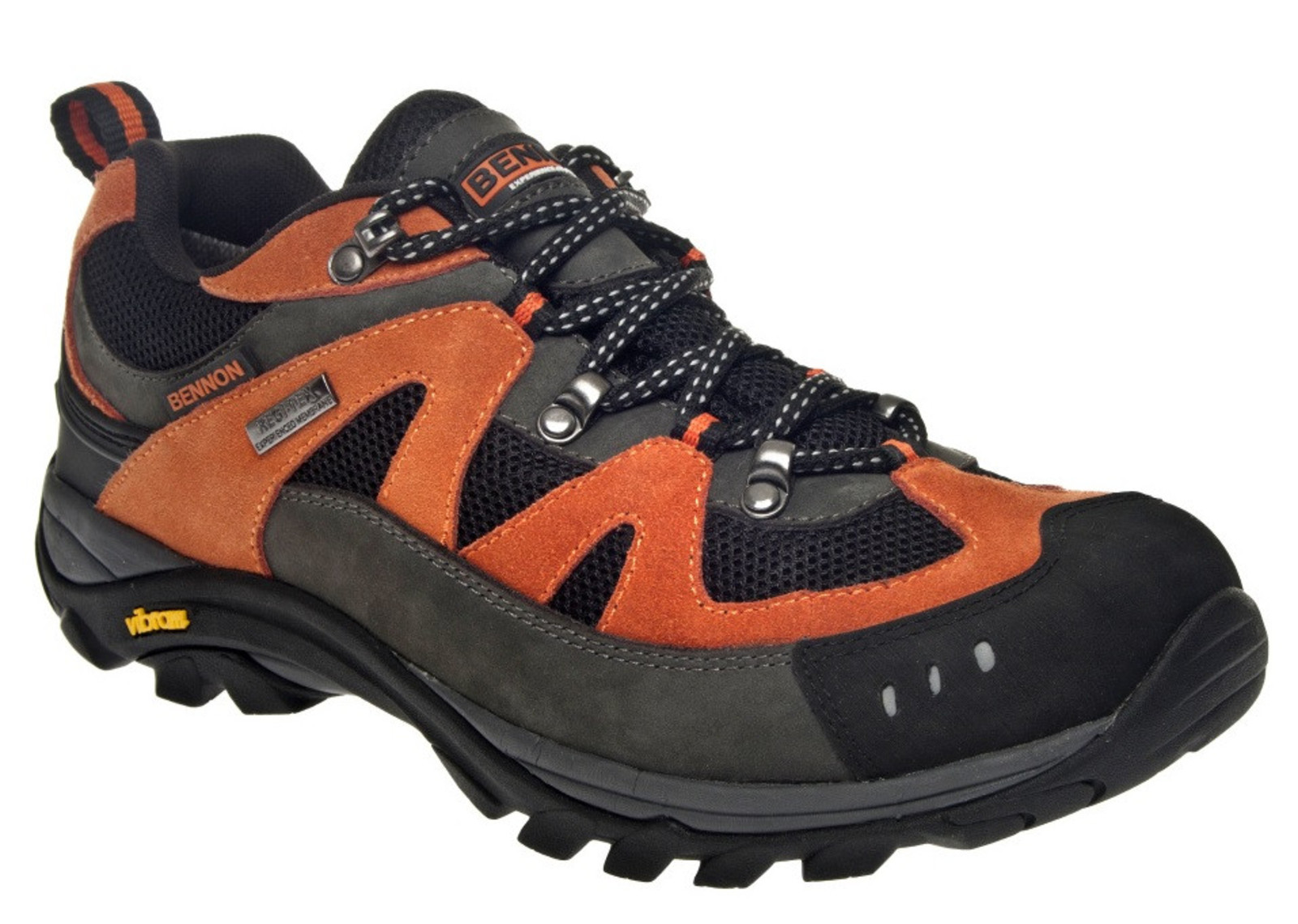 Outdoorové topánky Bennon Emperado s membránou - veľkosť: 39, farba: sivá/oranžová