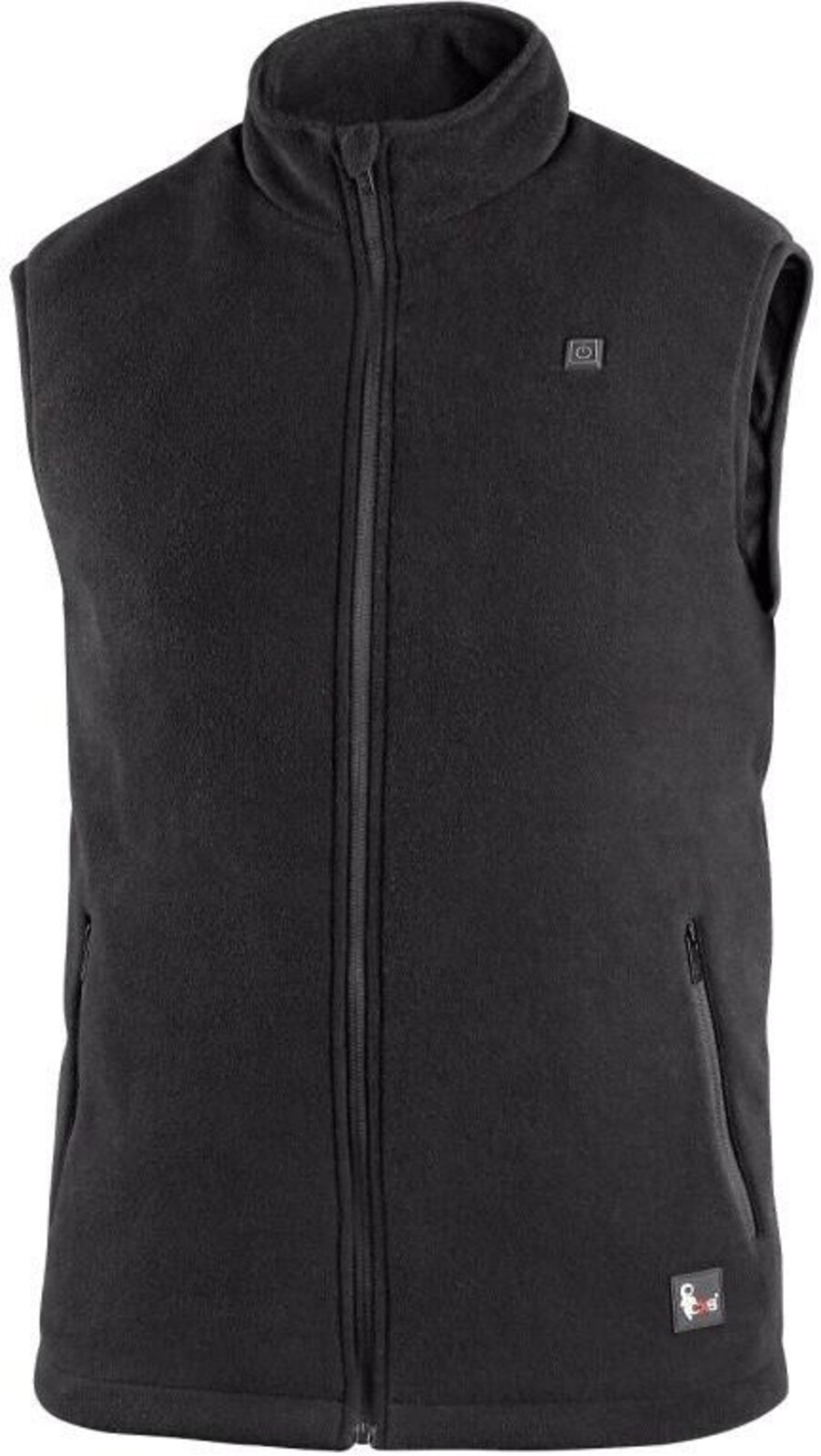 Pánska fleecová vyhrievaná vesta CXS Antarktida - veľkosť: S, farba: čierna