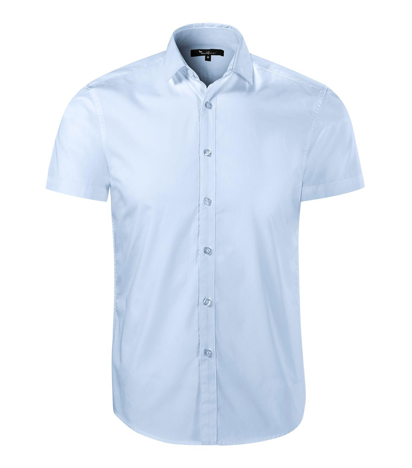 Pánska košeľa s krátkym rukávom Malfini Premium Flash 260 - veľkosť: M, farba: light blue