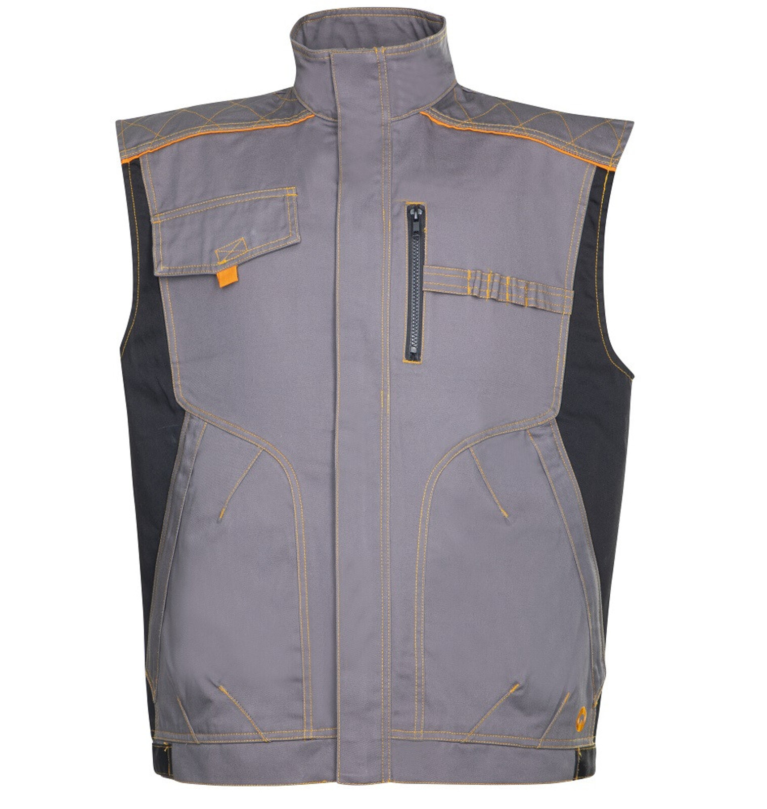 Pánska montérková vesta Ardon Vision - veľkosť: 56, farba: sivá/oranžová