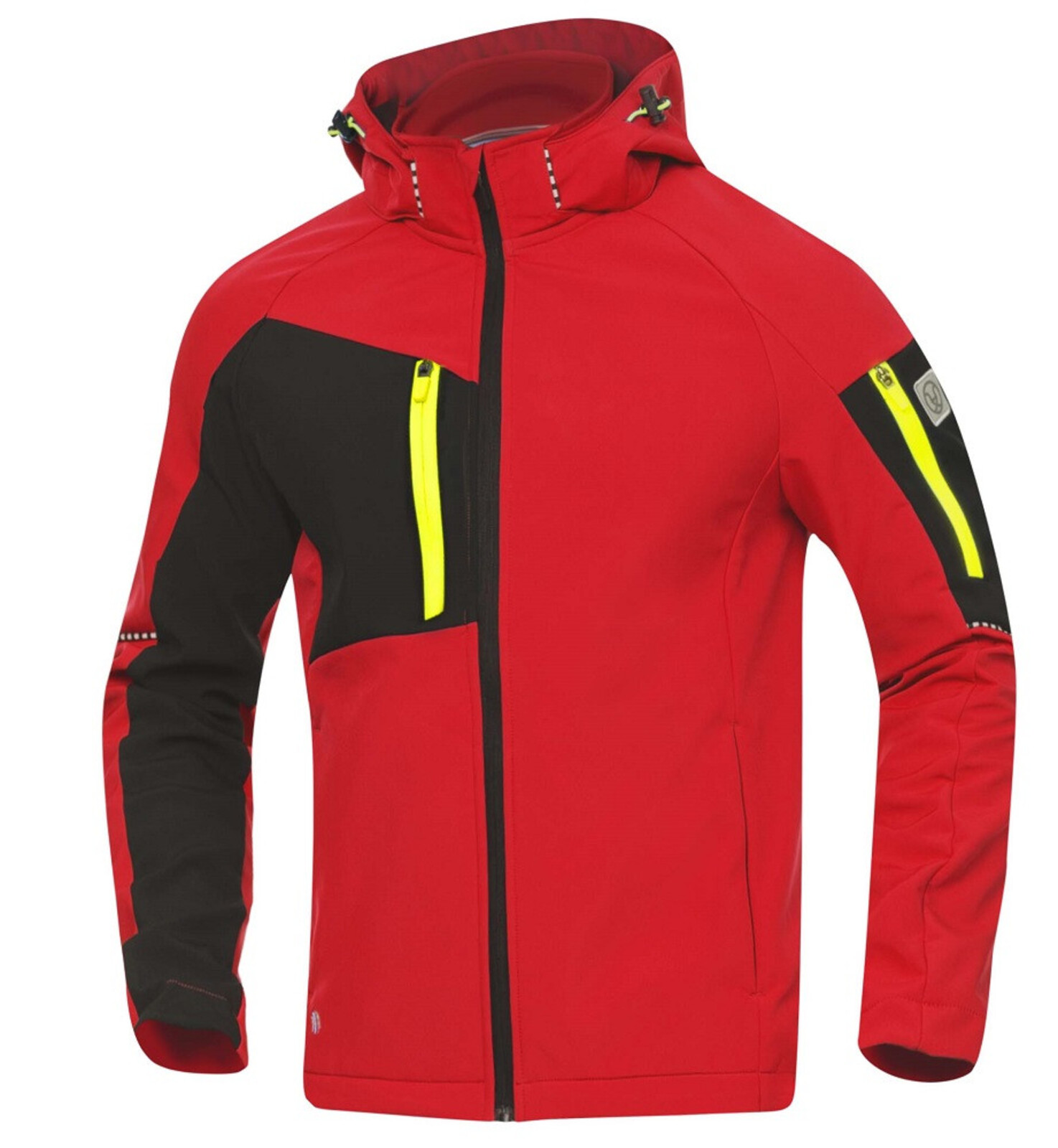Pánska softshellová bunda Ardon Cityconic - veľkosť: XL, farba: červená/čierna