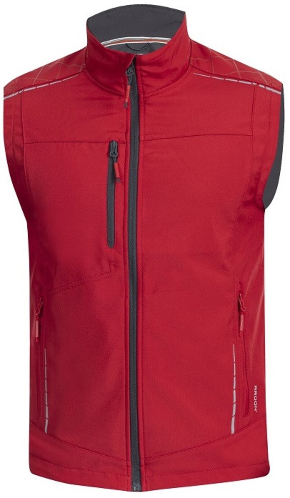 Pánska softshellová vesta Ardon Vision - veľkosť: XL, farba: červená