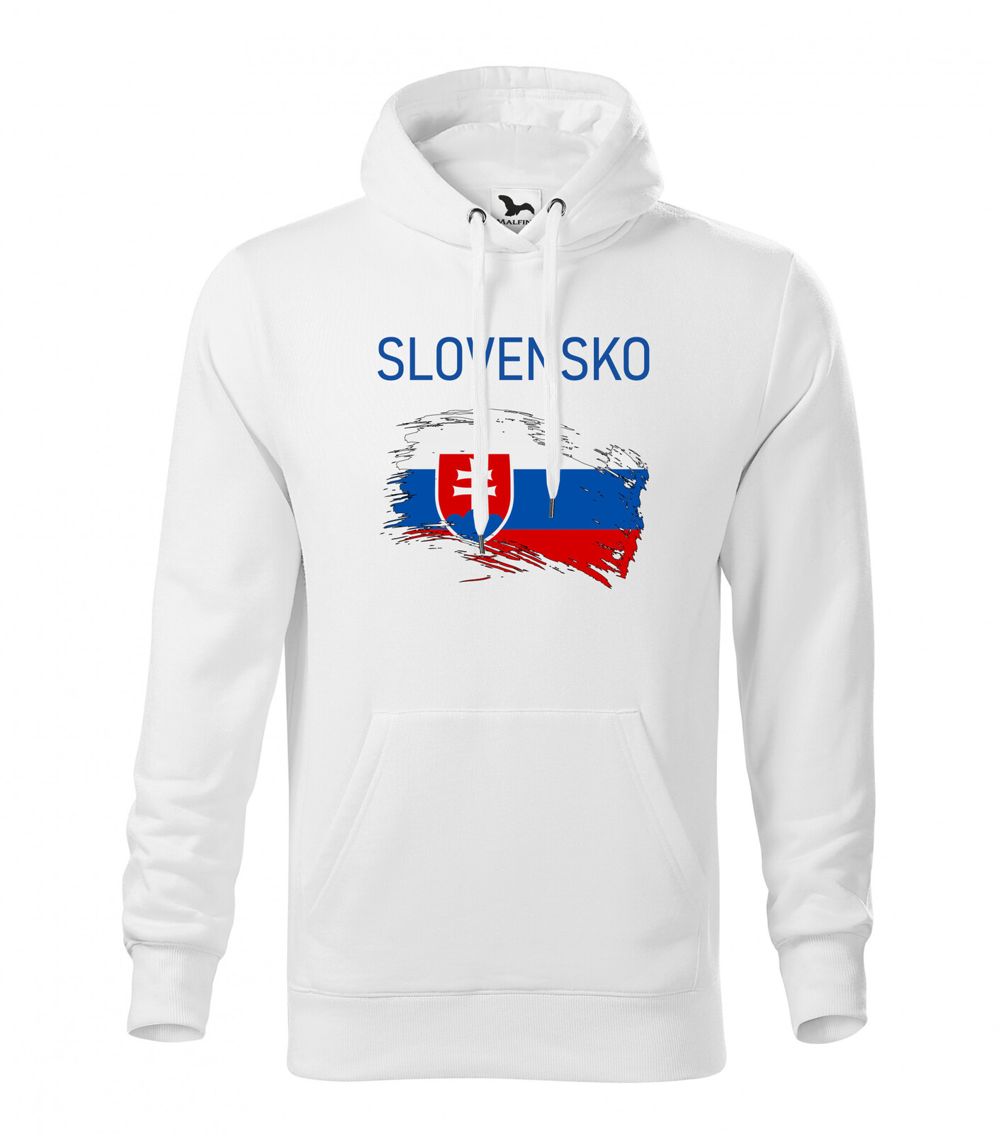 Pánska voľnočasová mikina Slovensko - veľkosť: M, farba: biela