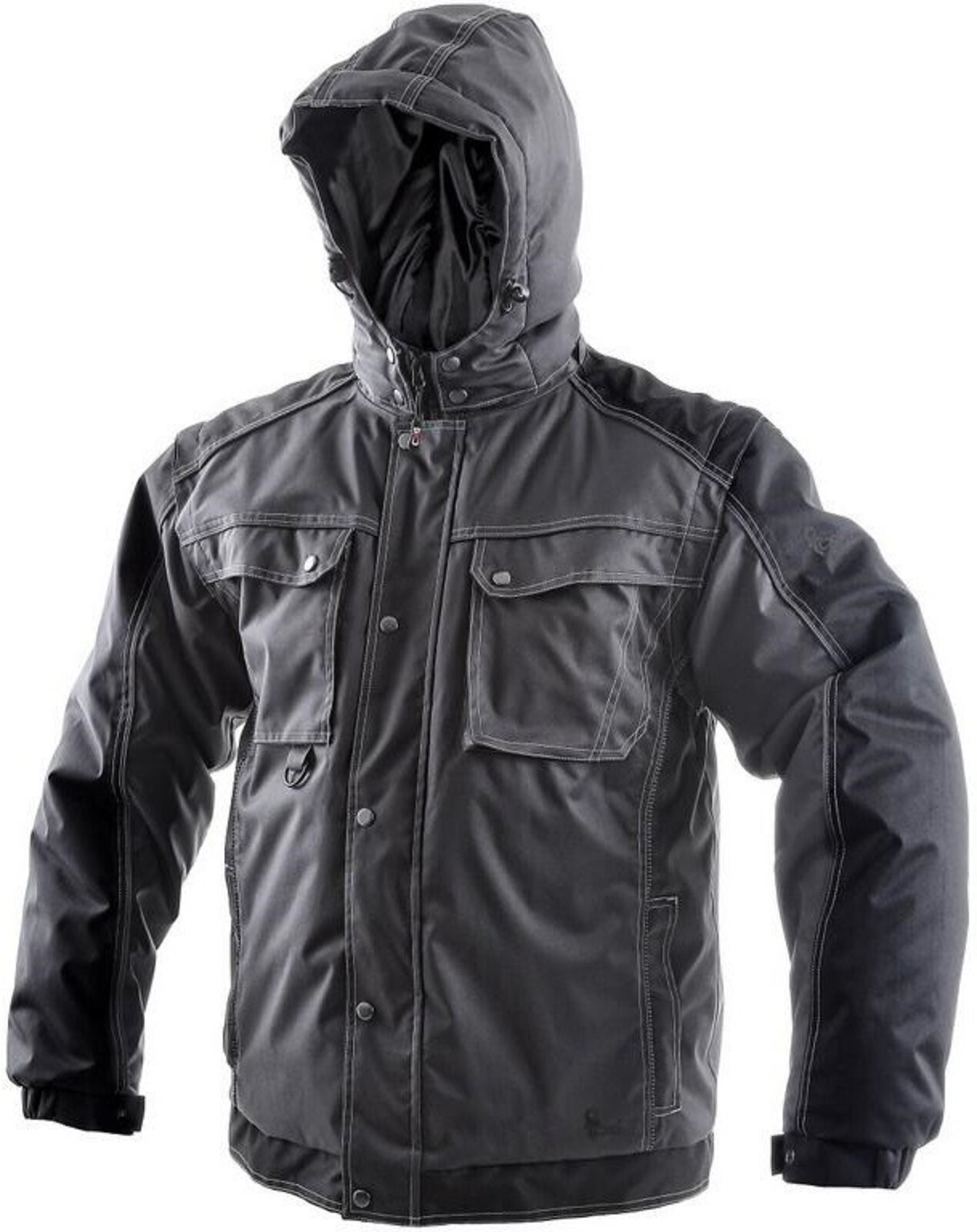 Pánska zimná bunda CXS Irvine 2v1 - veľkosť: 5XL, farba: sivá/čierna