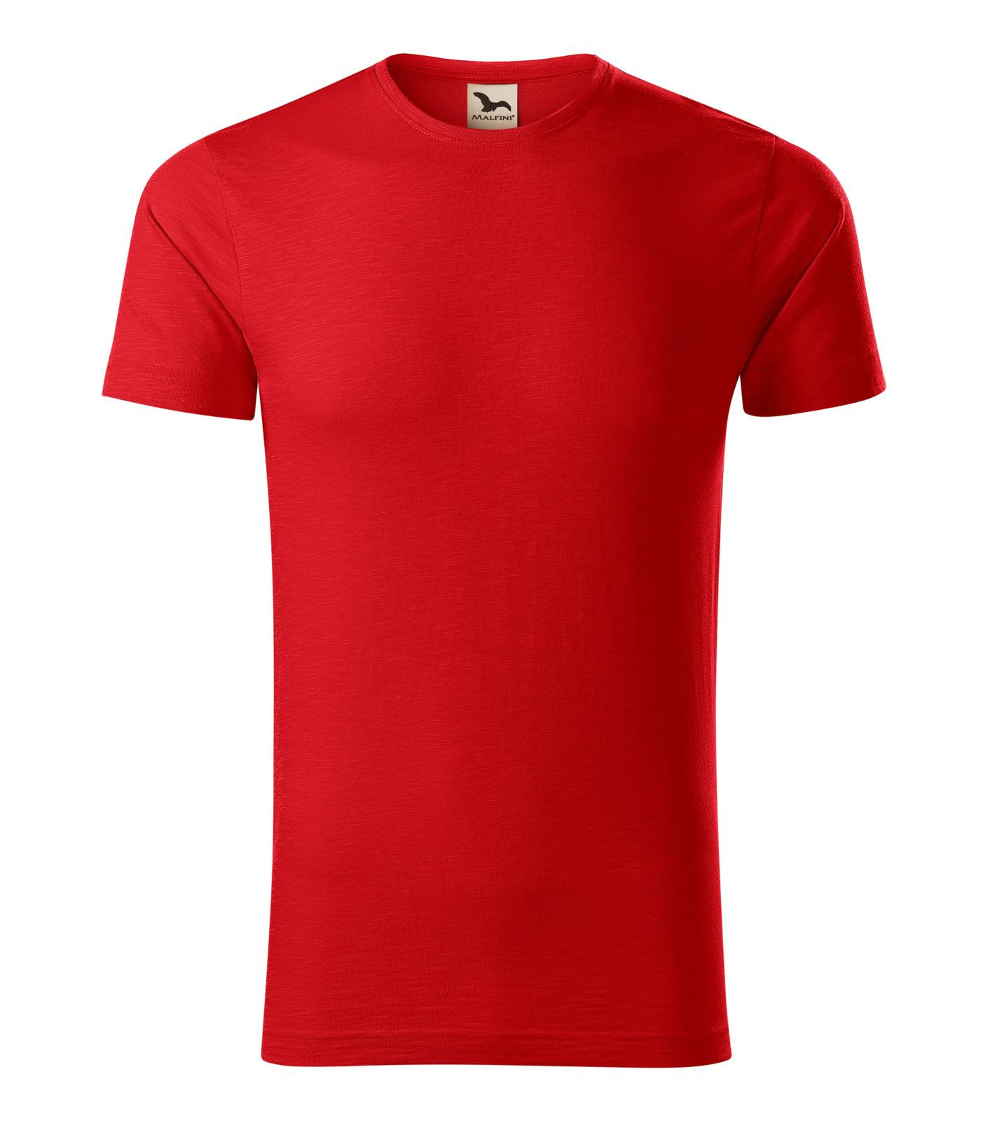 Pánske bavlnené tričko Malfini Native 173 - veľkosť: 3XL, farba: červená