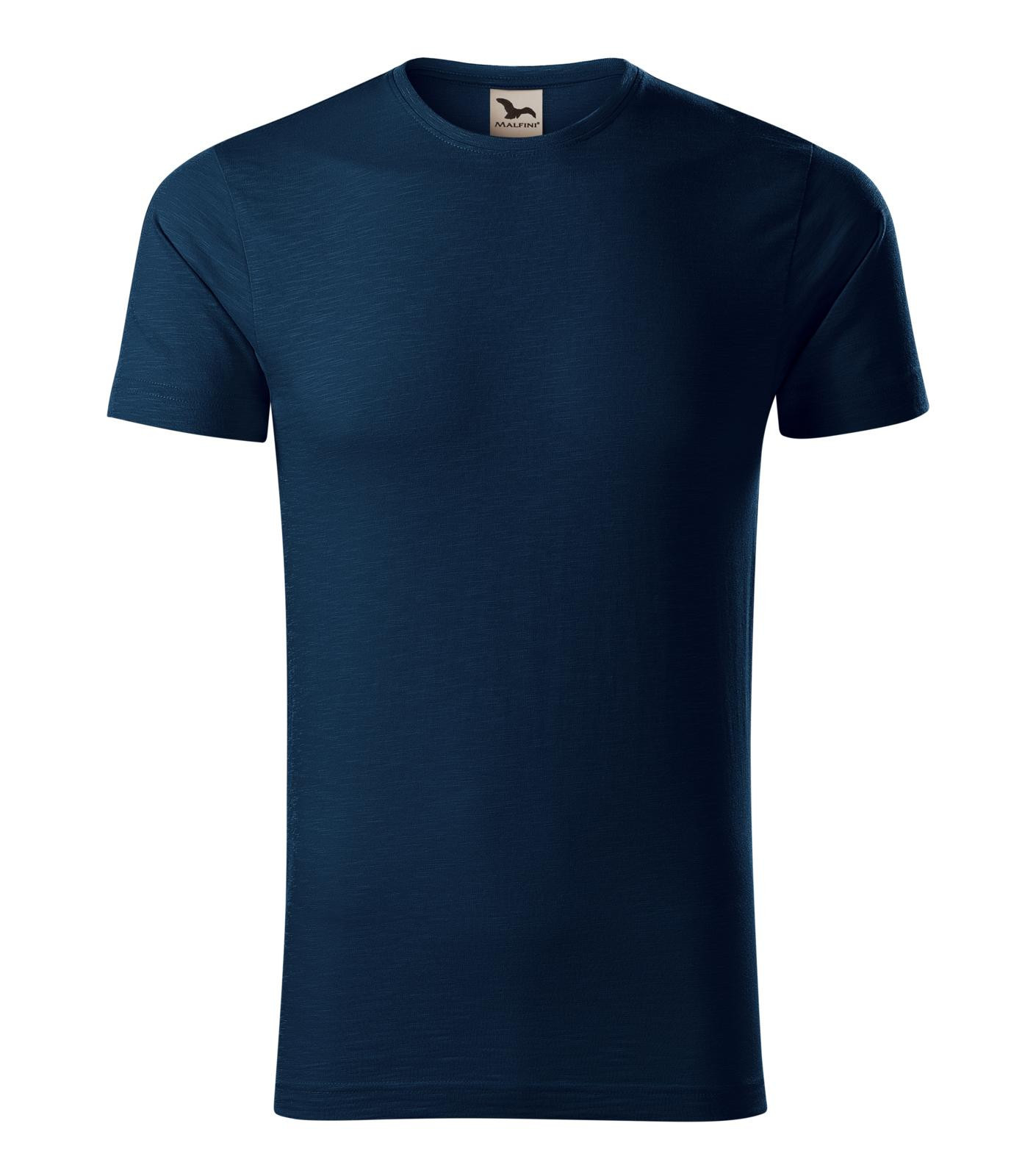 Pánske bavlnené tričko Malfini Native 173 - veľkosť: M, farba: tmavo modrá