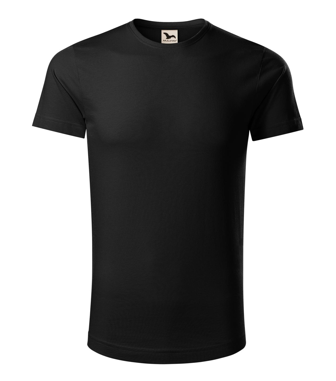 Pánske bavlnené tričko Malfini Origin 171 - veľkosť: XL, farba: čierna