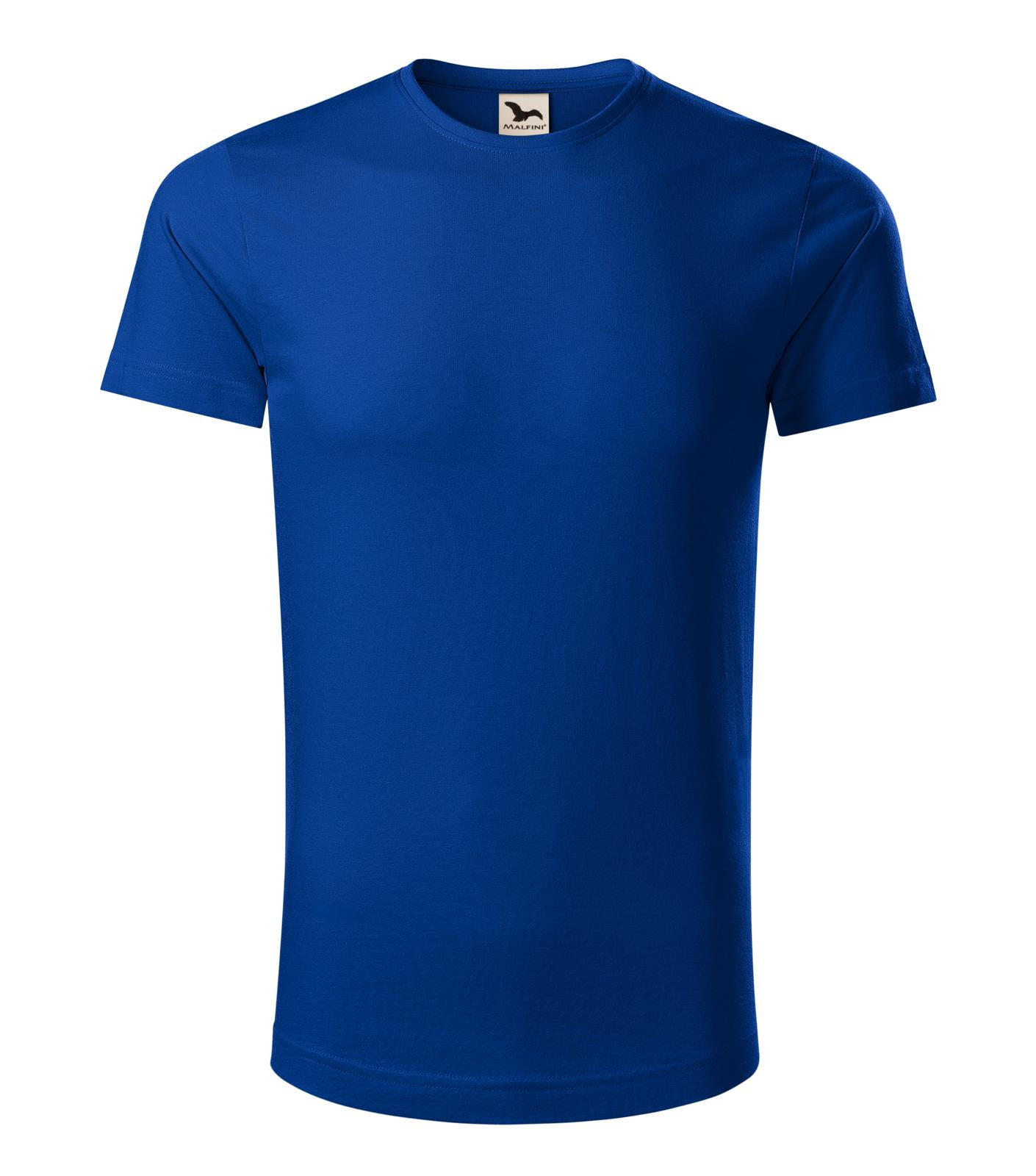 Pánske bavlnené tričko Malfini Origin 171 - veľkosť: S, farba: kráľovská modrá