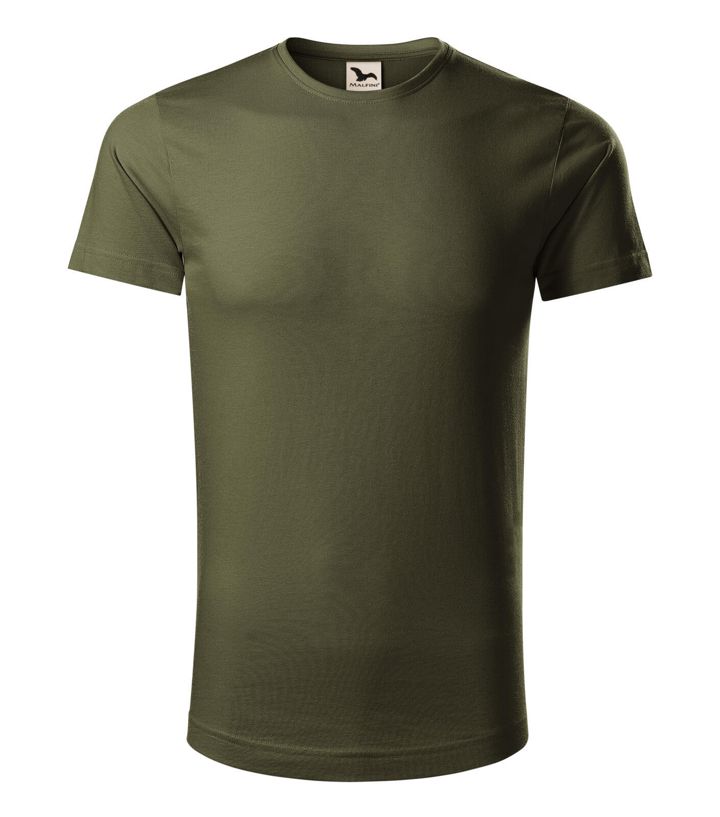 Pánske bavlnené tričko Malfini Origin 171 - veľkosť: S, farba: military