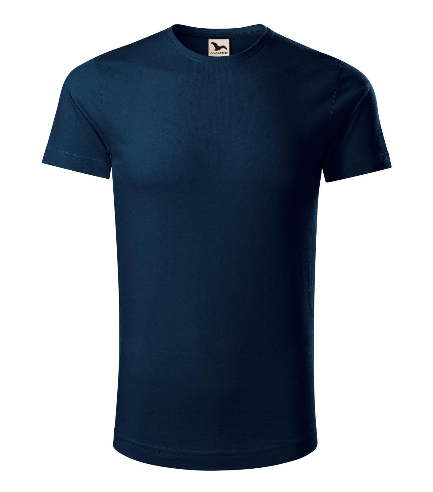 Pánske bavlnené tričko Malfini Origin 171 - veľkosť: XL, farba: tmavo modrá