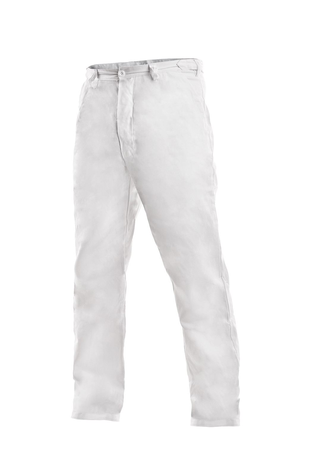 Pánske biele bavlnené nohavice Artur - veľkosť: 58, farba: biela