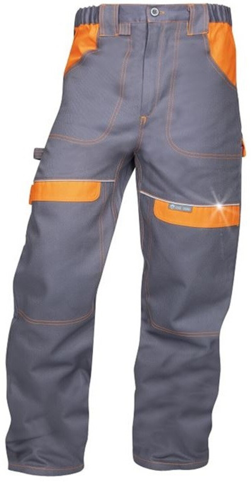 Pánske montérkové nohavice do pása Ardon Cool Trend - veľkosť: 66, farba: sivá/oranžová