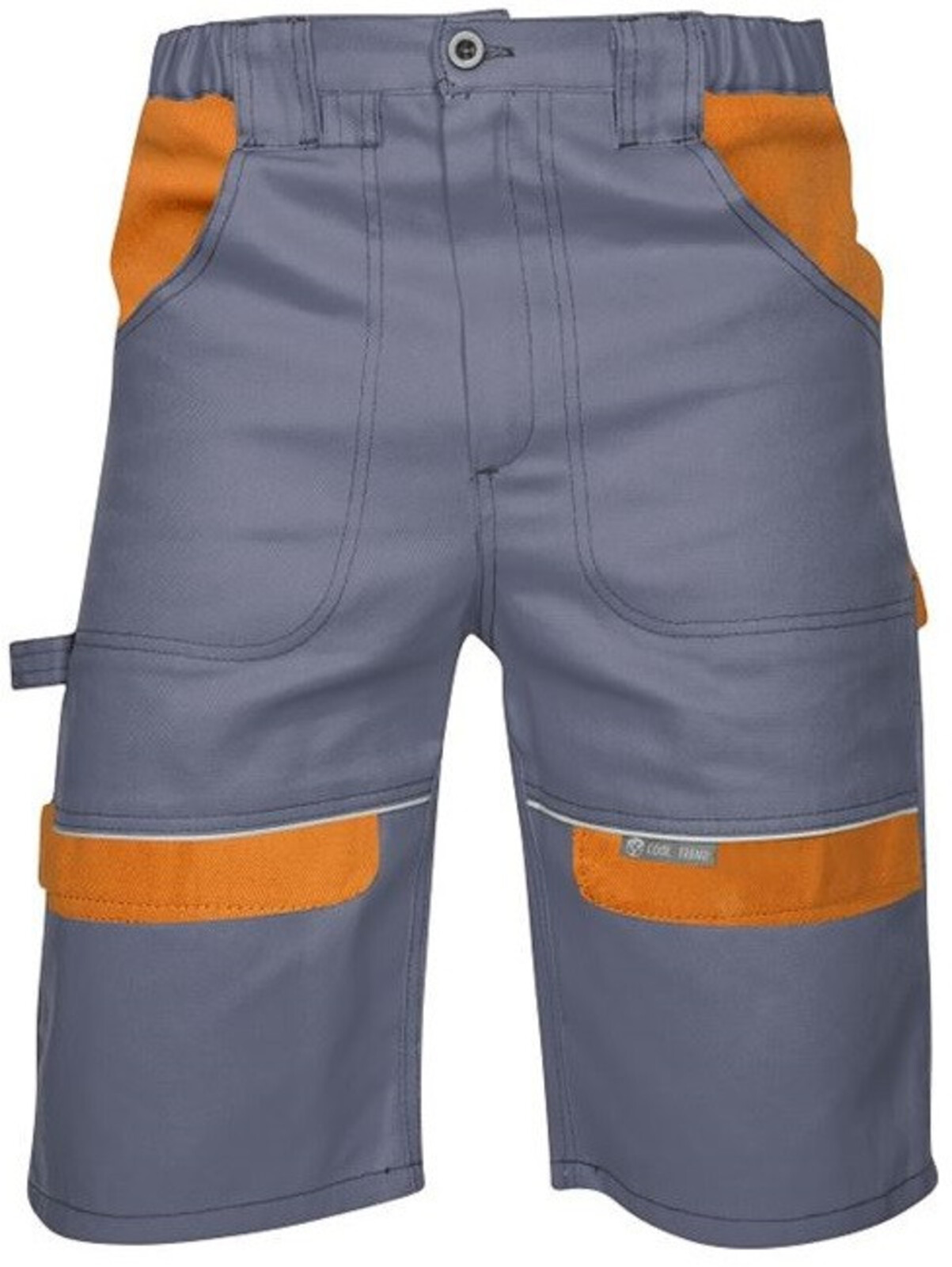 Pánske montérkové šortky Ardon Cool Trend - veľkosť: 46, farba: svetlo sivá/ oranžová
