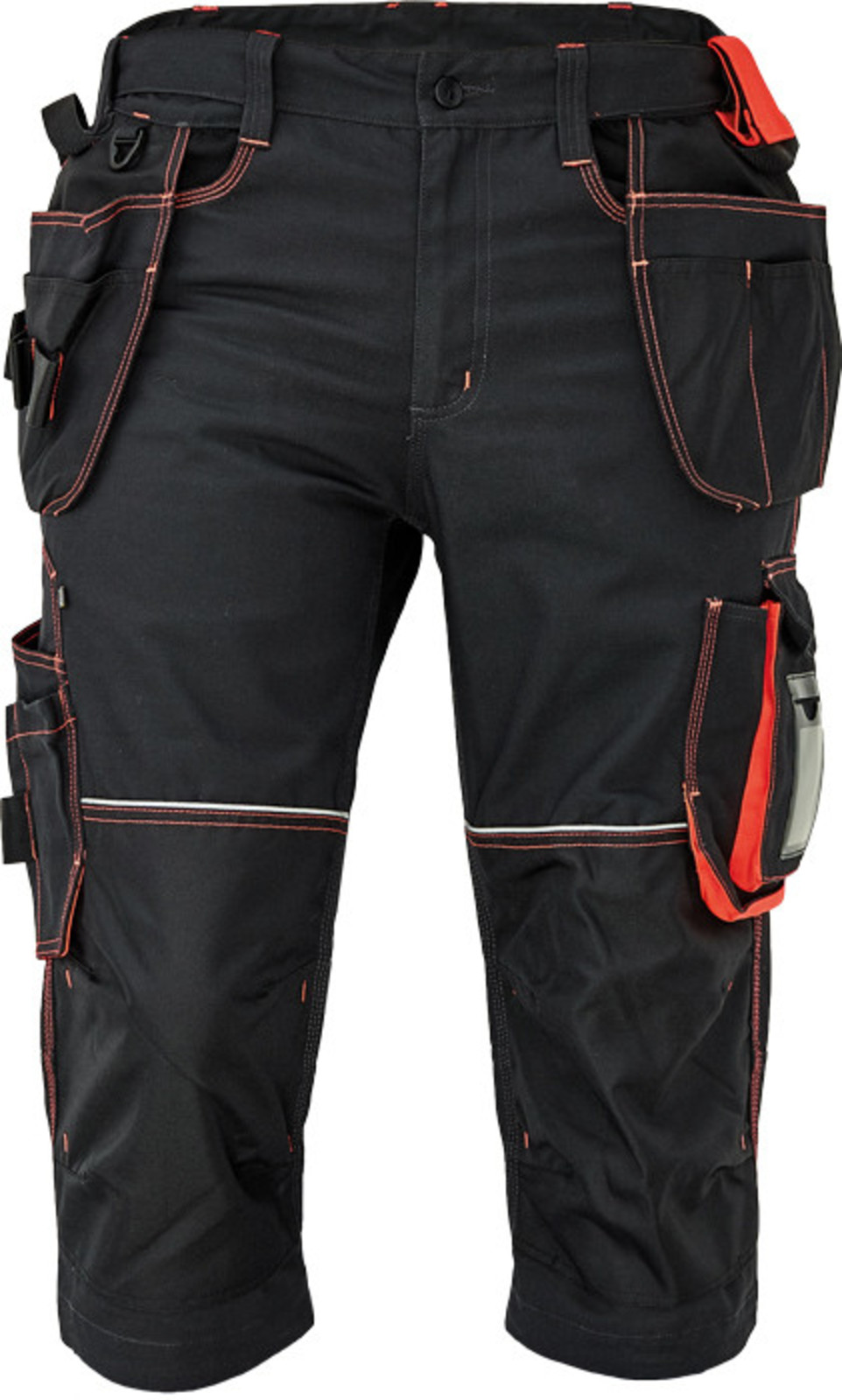 Pánske pracovné 3/4 nohavice Cerva Knoxfield 320 - veľkosť: 58, farba: antracit/červená