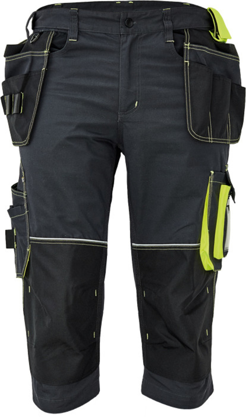 Pánske pracovné 3/4 nohavice Cerva Knoxfield 320 - veľkosť: 54, farba: antracit/žltá