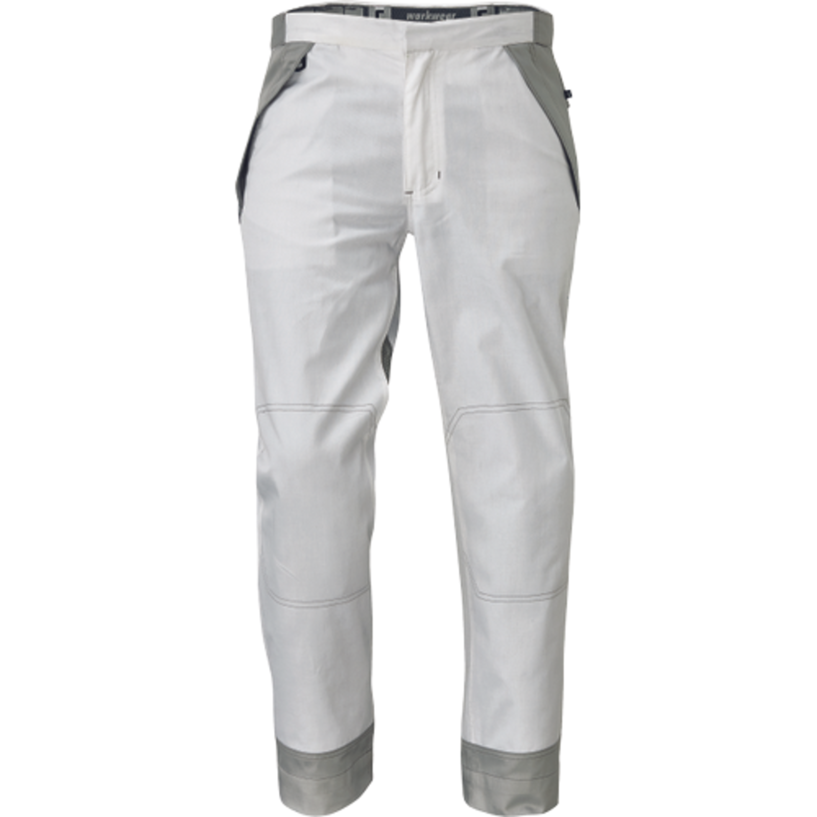 Pánske pracovné nohavice Cerva Montrose  - veľkosť: 52, farba: biela/sivá