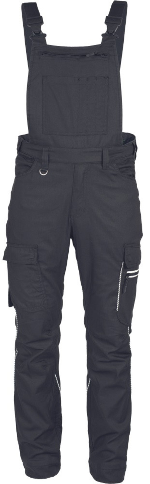 Pánske pracovné nohavice s náprsenkou Cerva Taurus Litz GRS - veľkosť: 42, farba: čierna