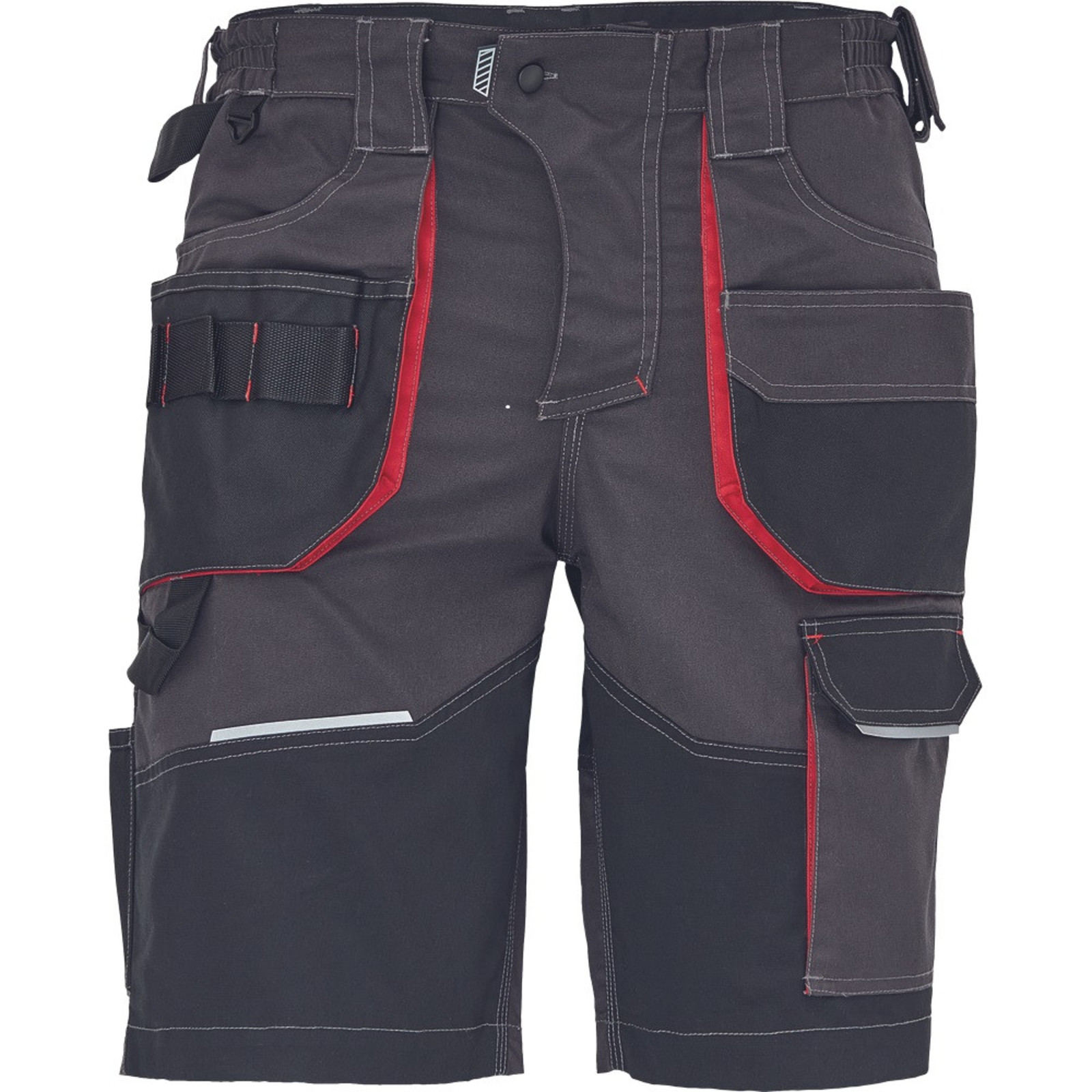 Pánske pracovné šortky SafeWorker Reusel - veľkosť: 56, farba: antracit/červená