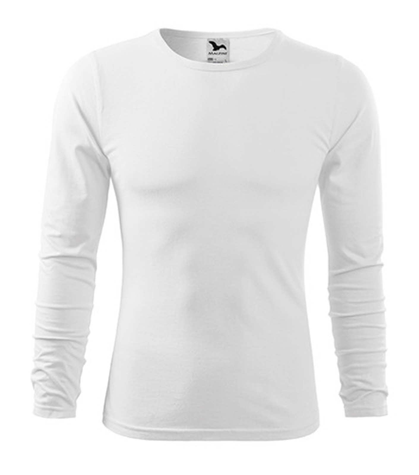 Pánske bavlnené tričko s dlhým rukávom Malfini Fit-T 119 - veľkosť: L, farba: trávová zelená