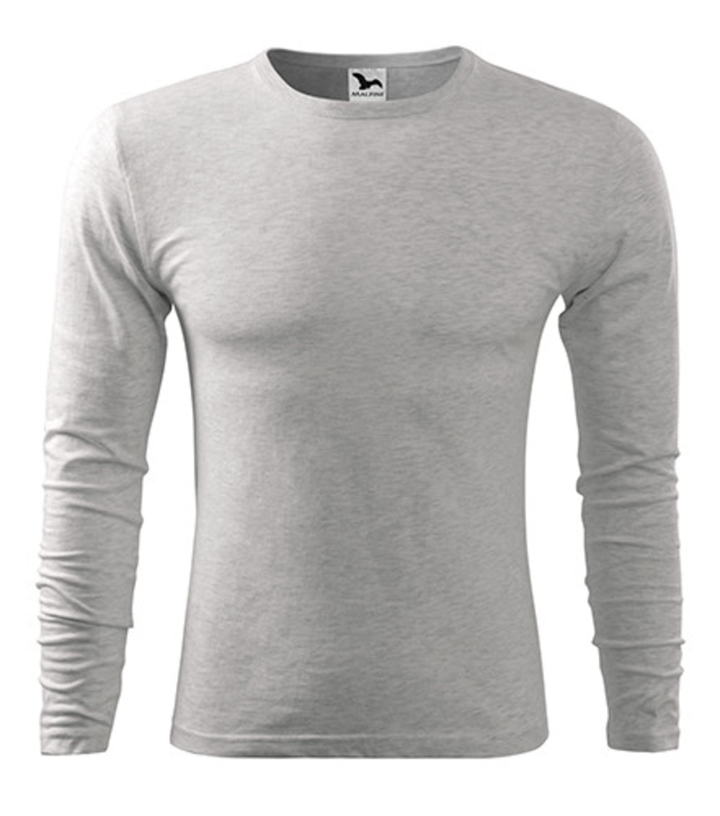 Pánske bavlnené tričko s dlhým rukávom Malfini Fit-T 119 - veľkosť: L, farba: kávová
