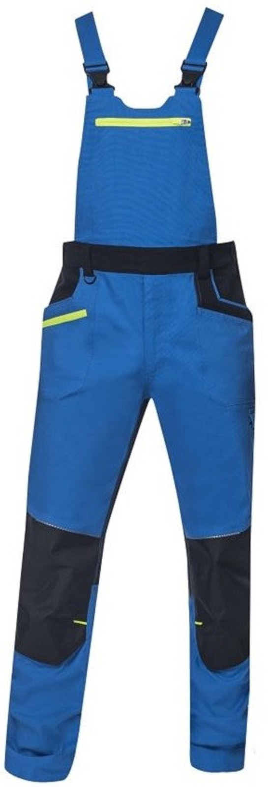 Pánske strečové montérkové nohavice na traky Ardon 4Xstretch - veľkosť: 52, farba: tmavo modrá