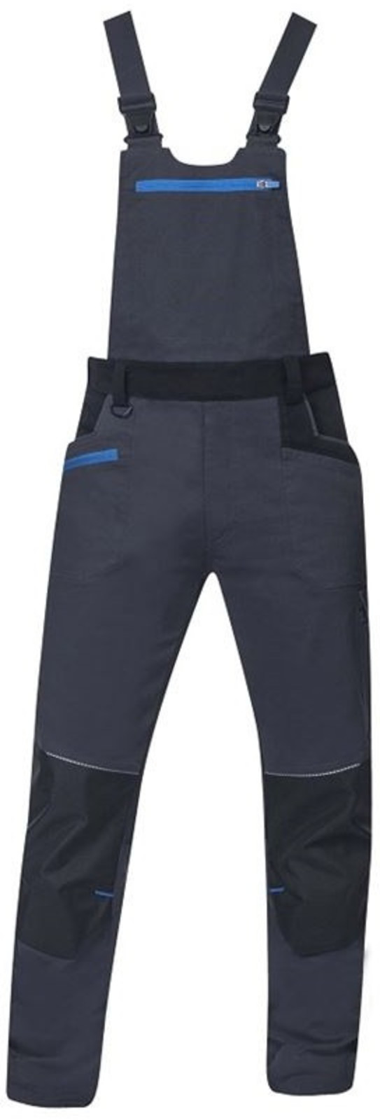 Pánske strečové montérkové nohavice na traky Ardon 4Xstretch - veľkosť: 54, farba: tmavo šedá